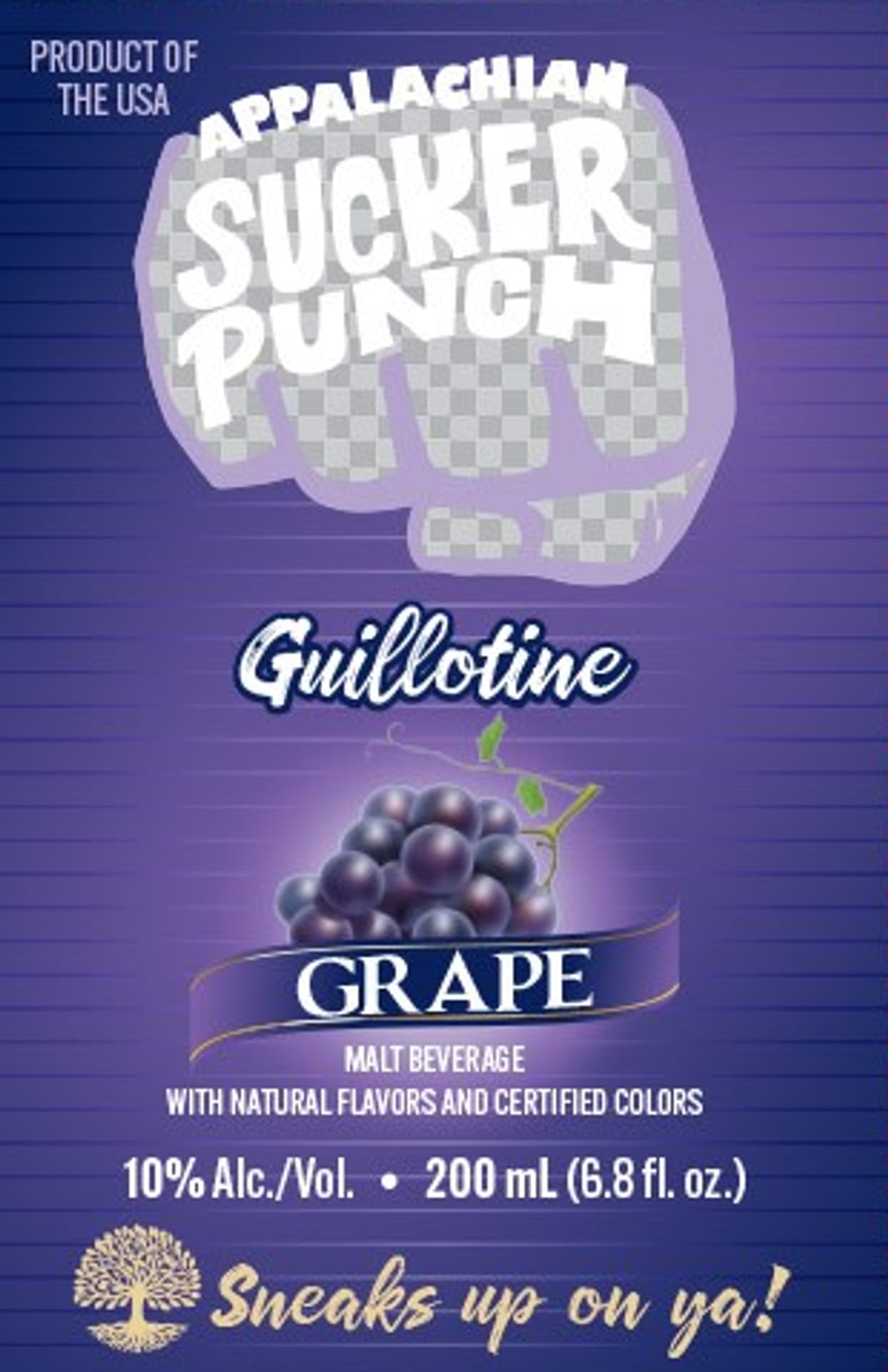 Guillotine Grape by Appalachian Sucker Punch - beer label