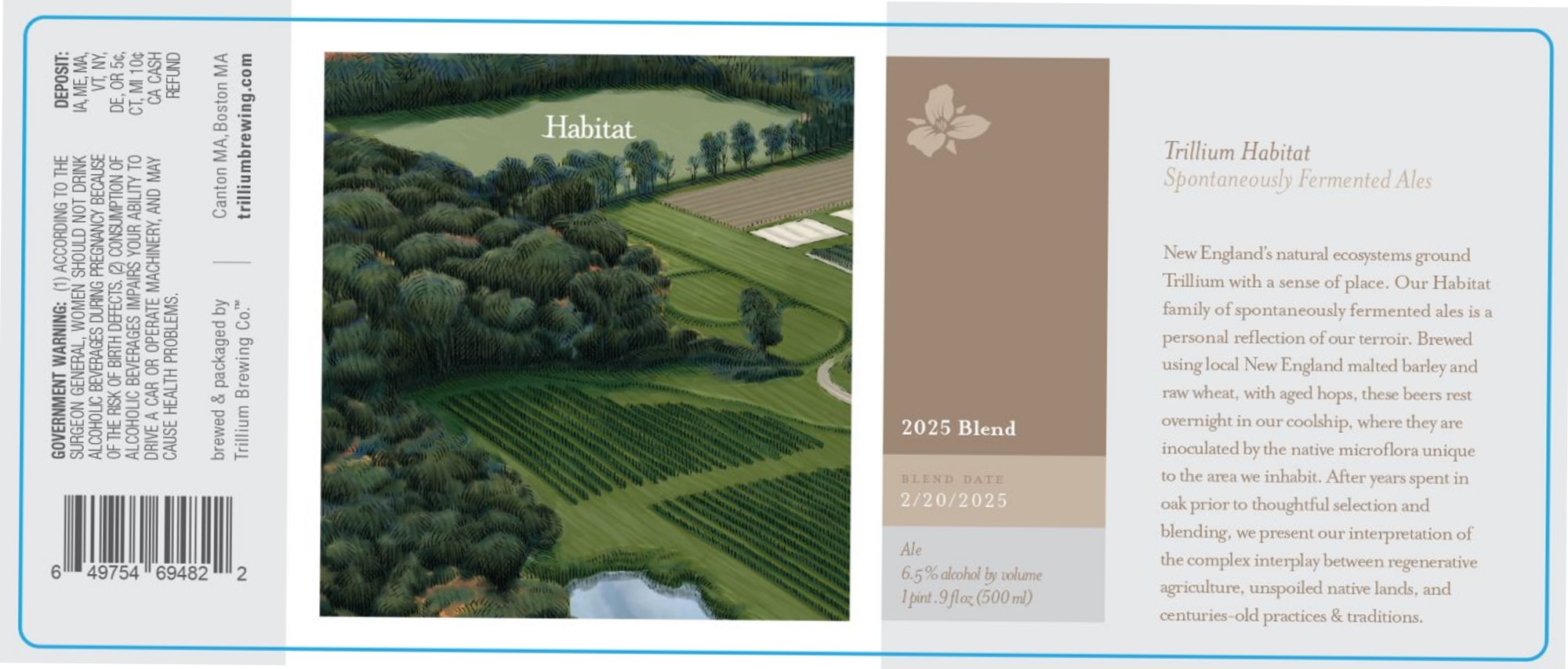 Habitat by Trillium Brewing Co. - beer label