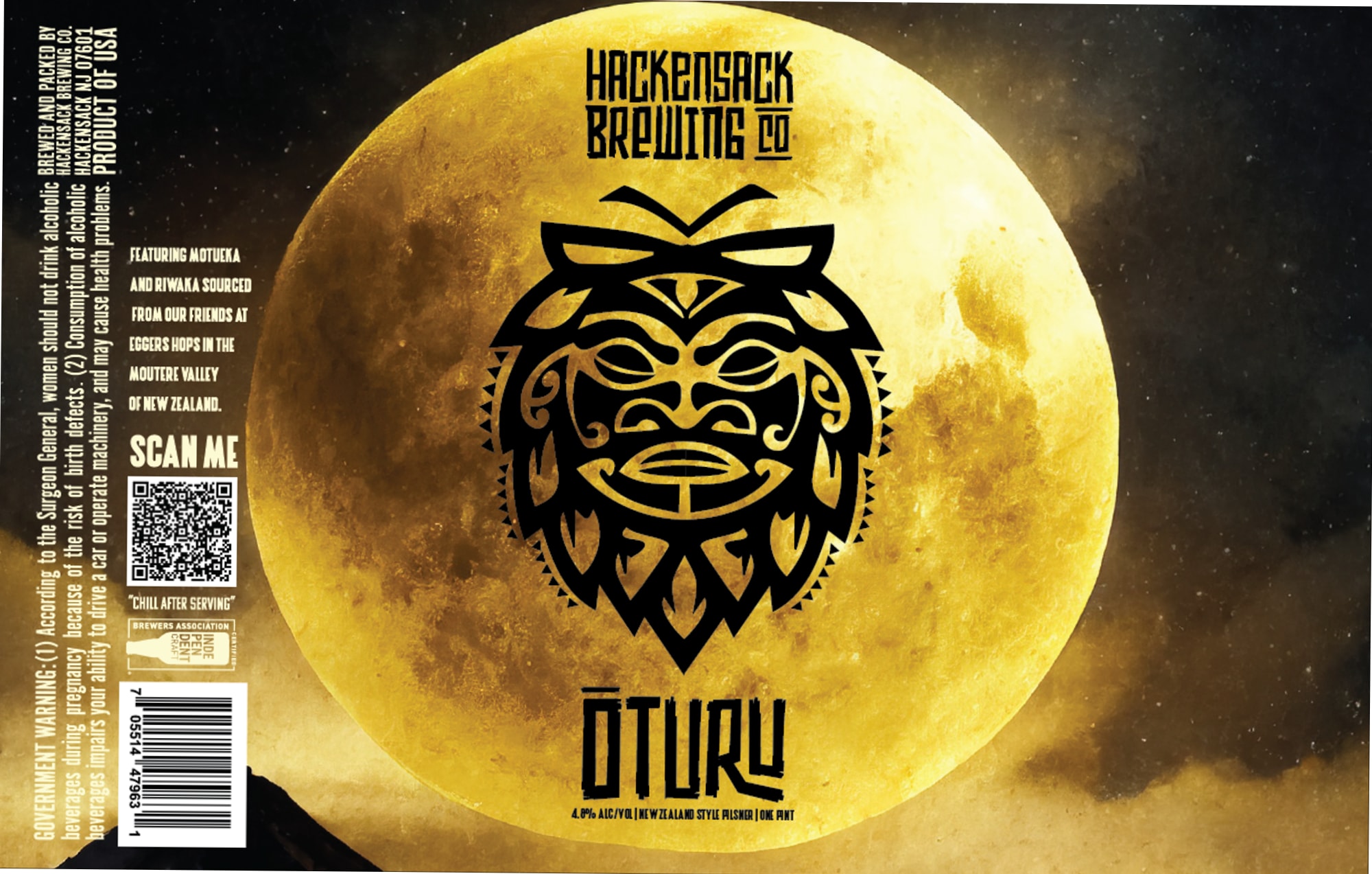 Ōturu by Hackensack Brewing Co. - beer label