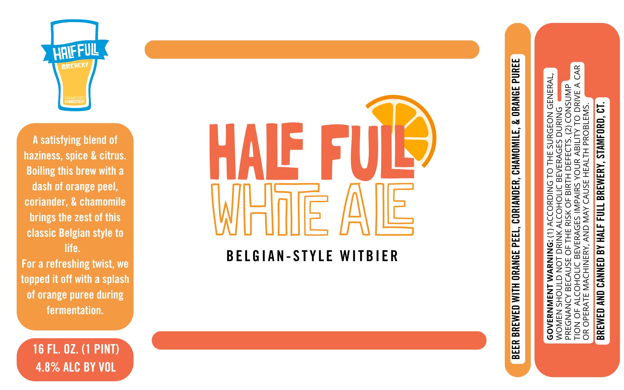 Hale Full White Ale by Hale Full Brewery - beer label