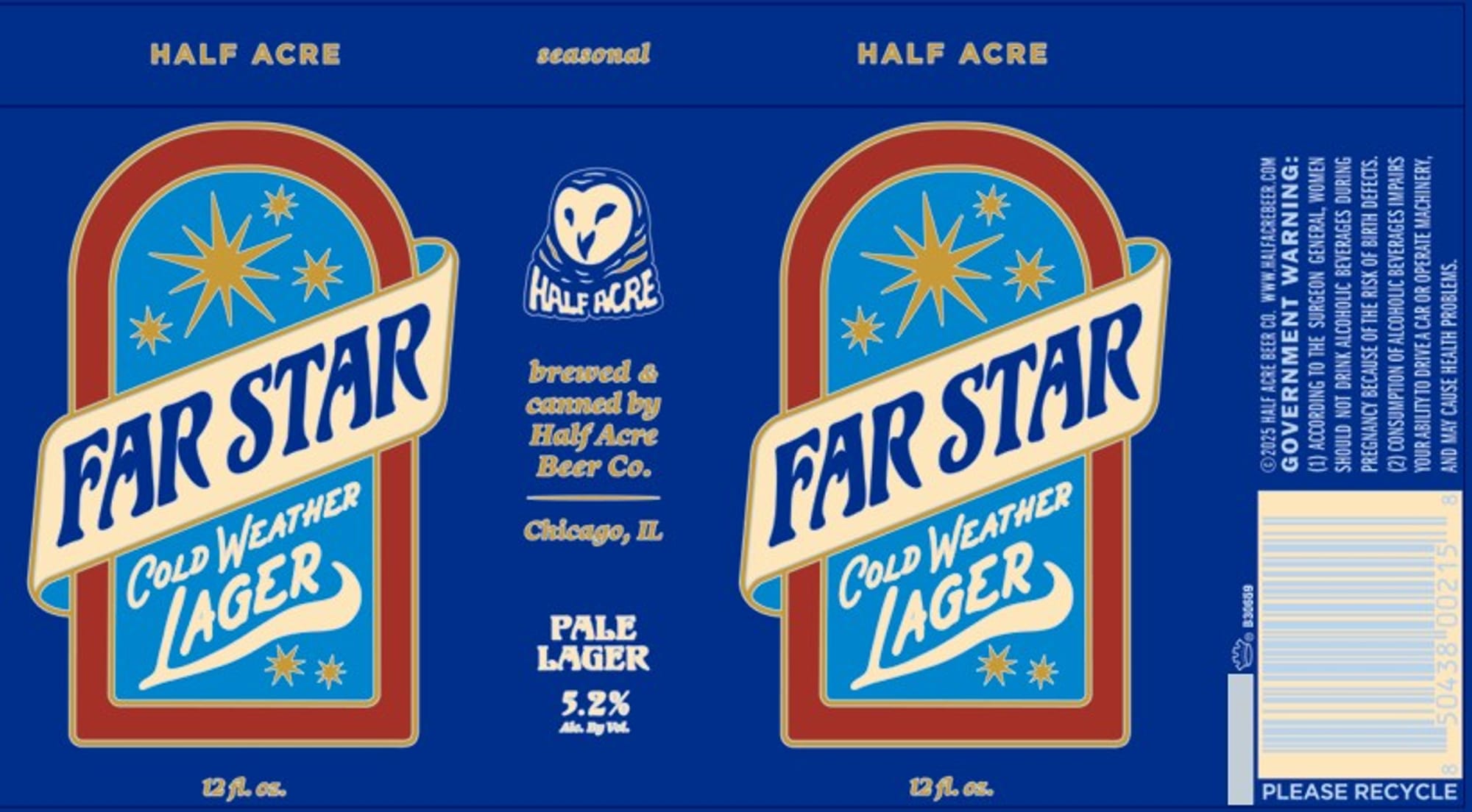 Far Star by Half Acre Beer Co. - beer label