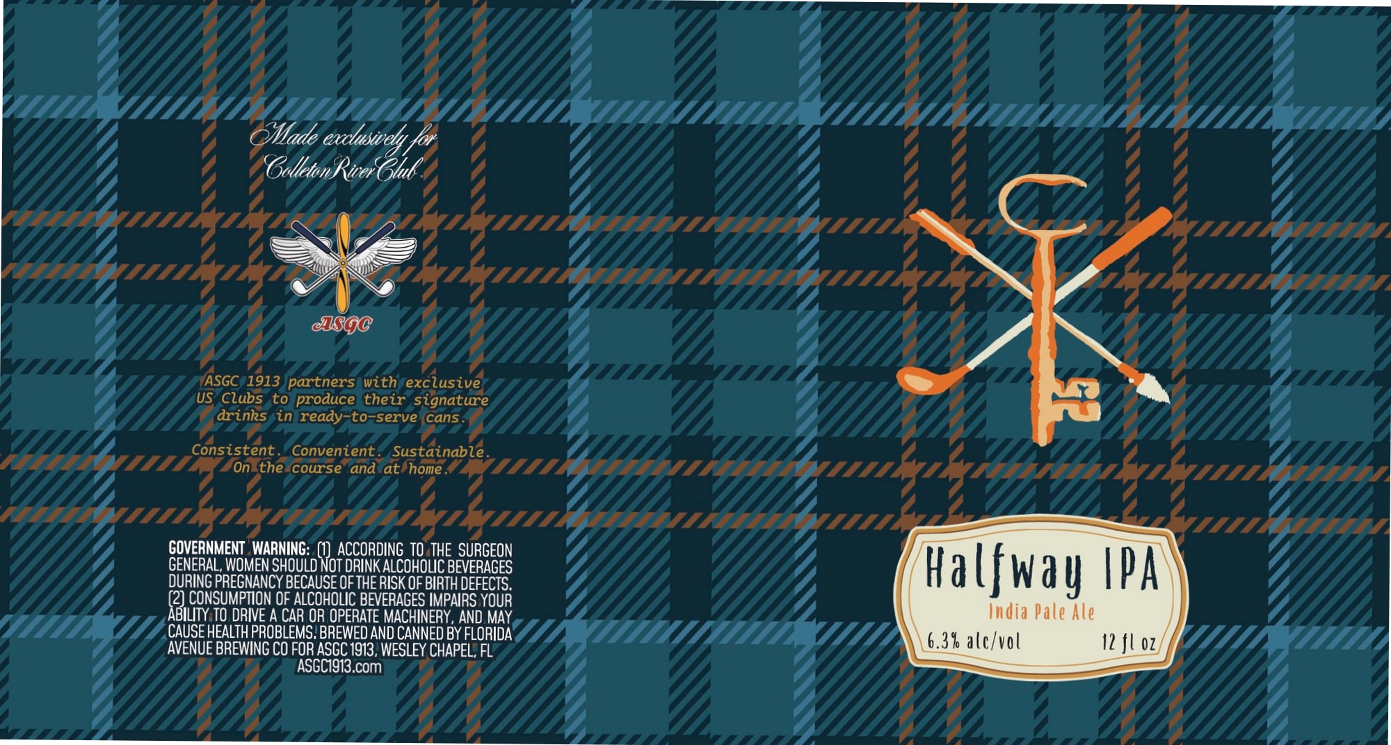 Halfway IPA by ASGC 1913 - beer label