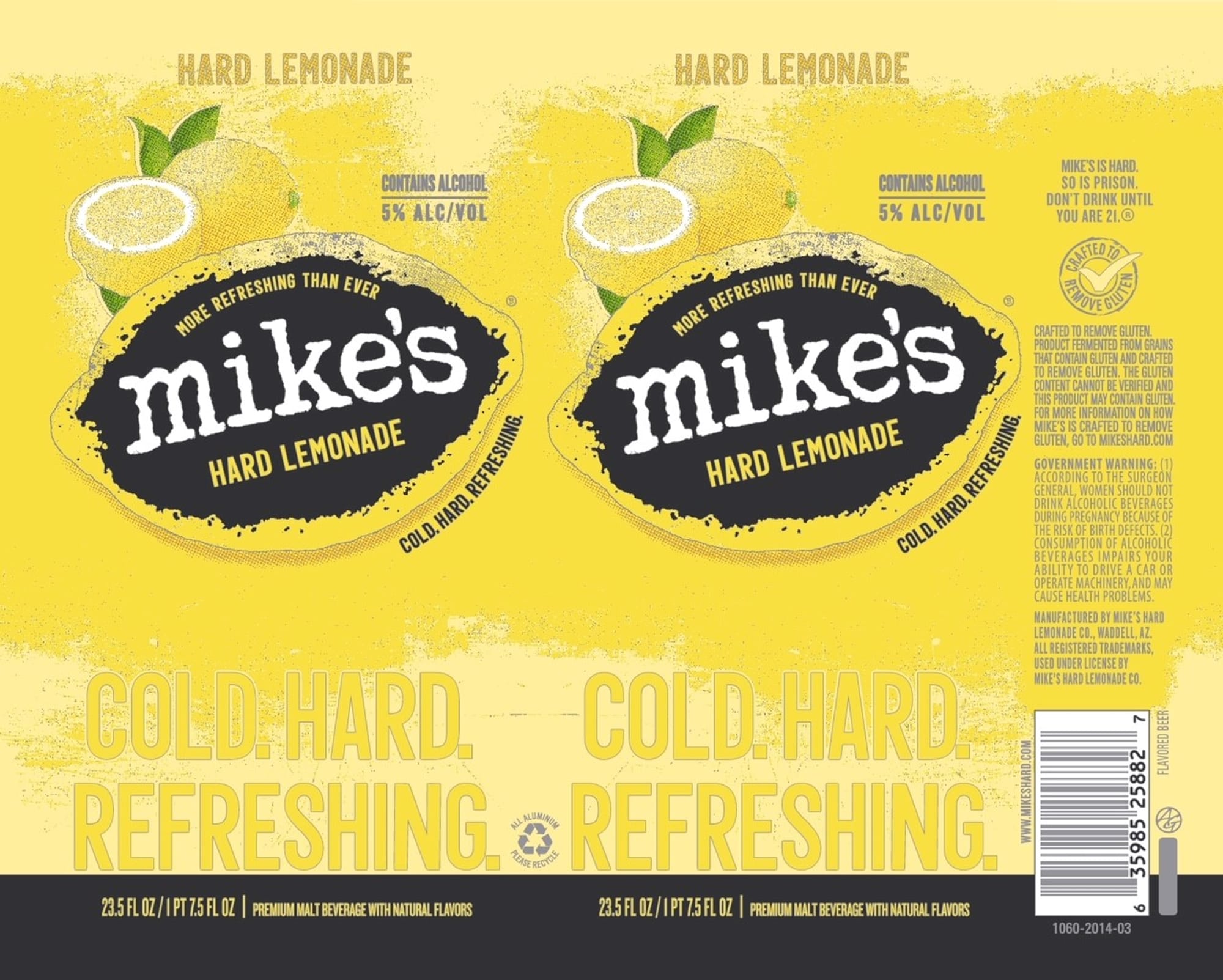 Hard Lemonade by Mike's Hard Lemonade - beer label