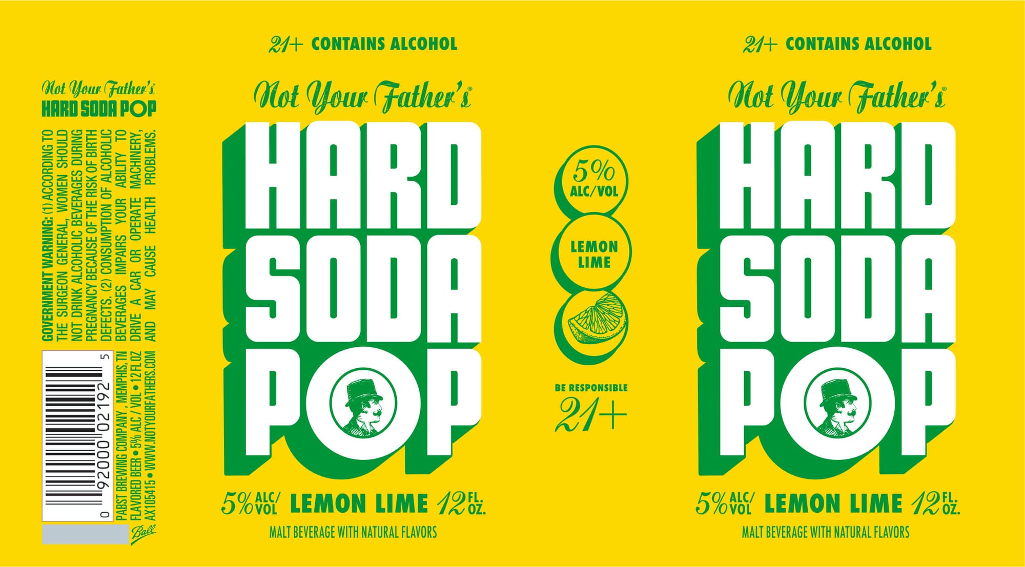 Hard Soda Pop by Not Your Father's Brewing Co. - beer label