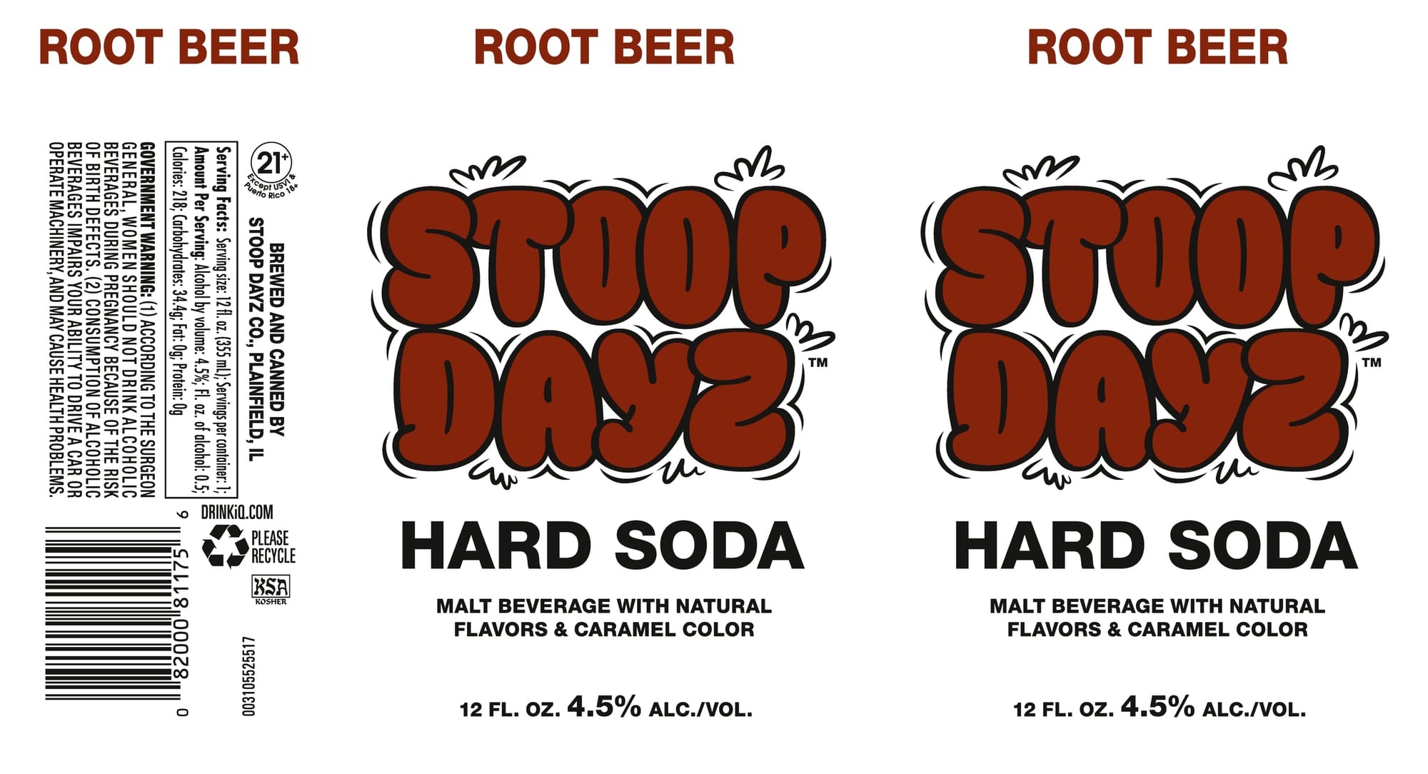 Hard Soda by Stoop Days - beer label