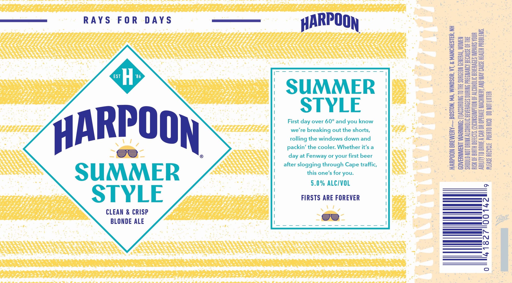 Summer Style by Harpoon Brewery - beer label