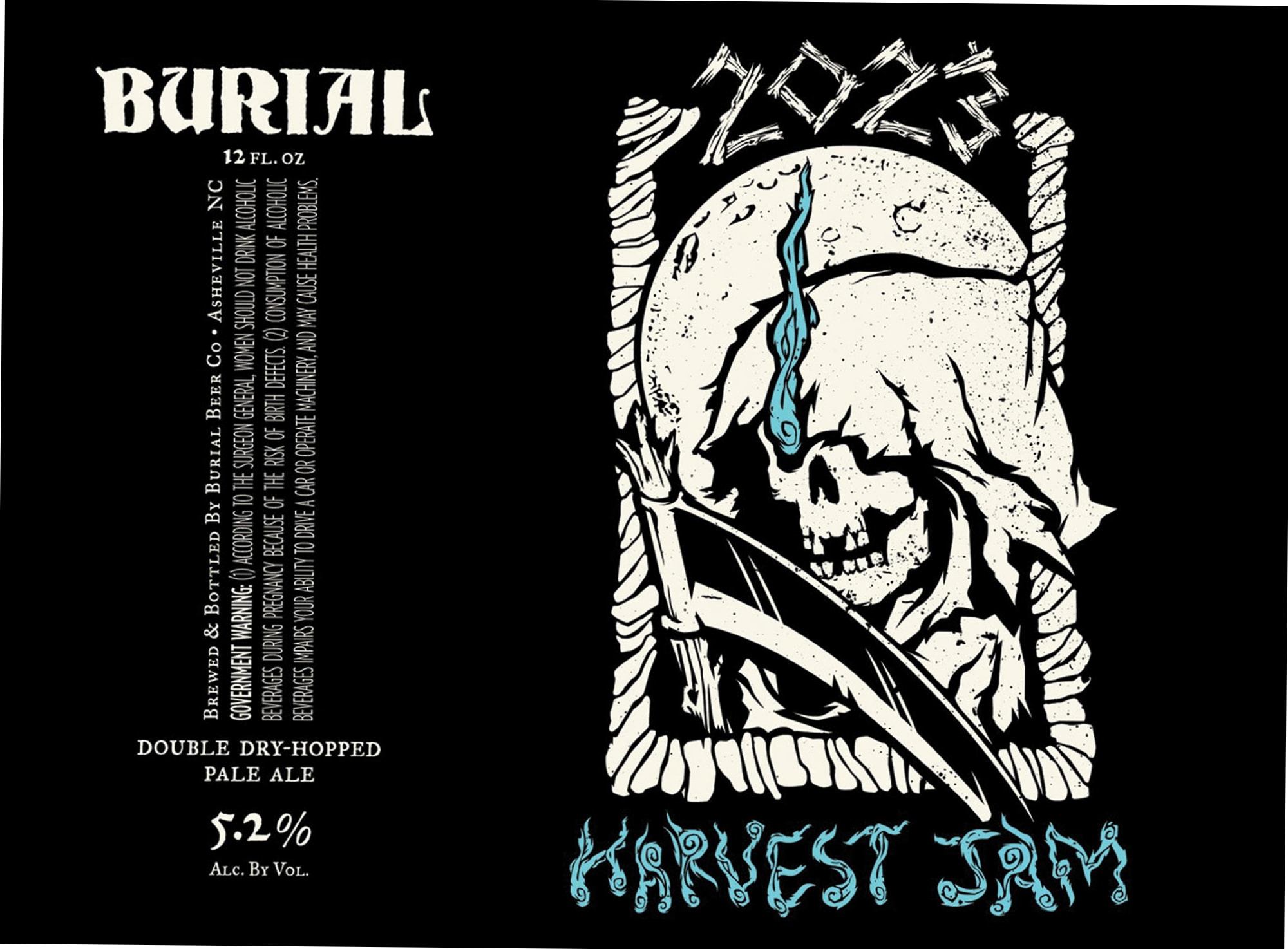 Harvest Jam by Burial Beer Co. - beer label