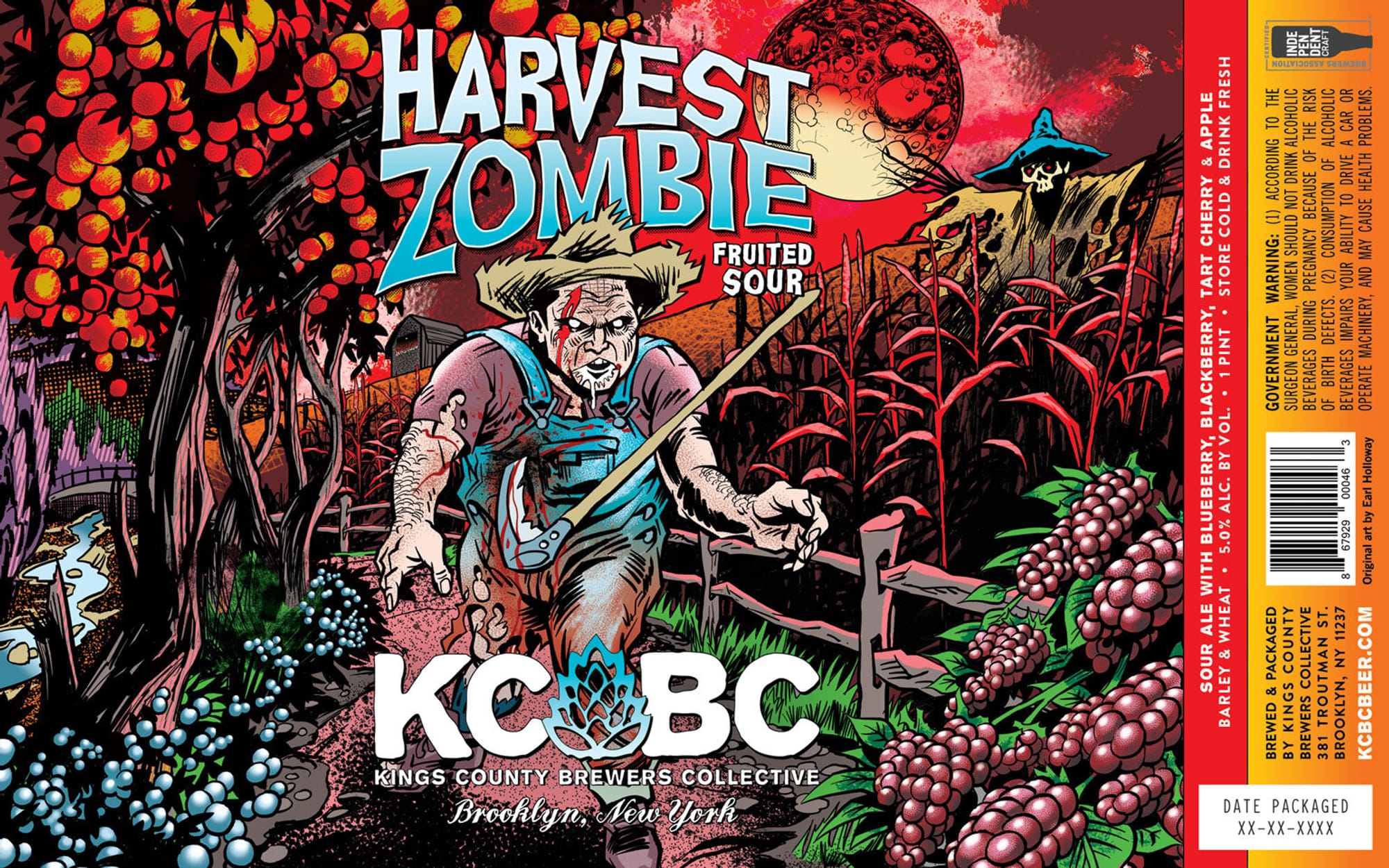 Harvest Zombie by Kings County Brewers Collective - beer label
