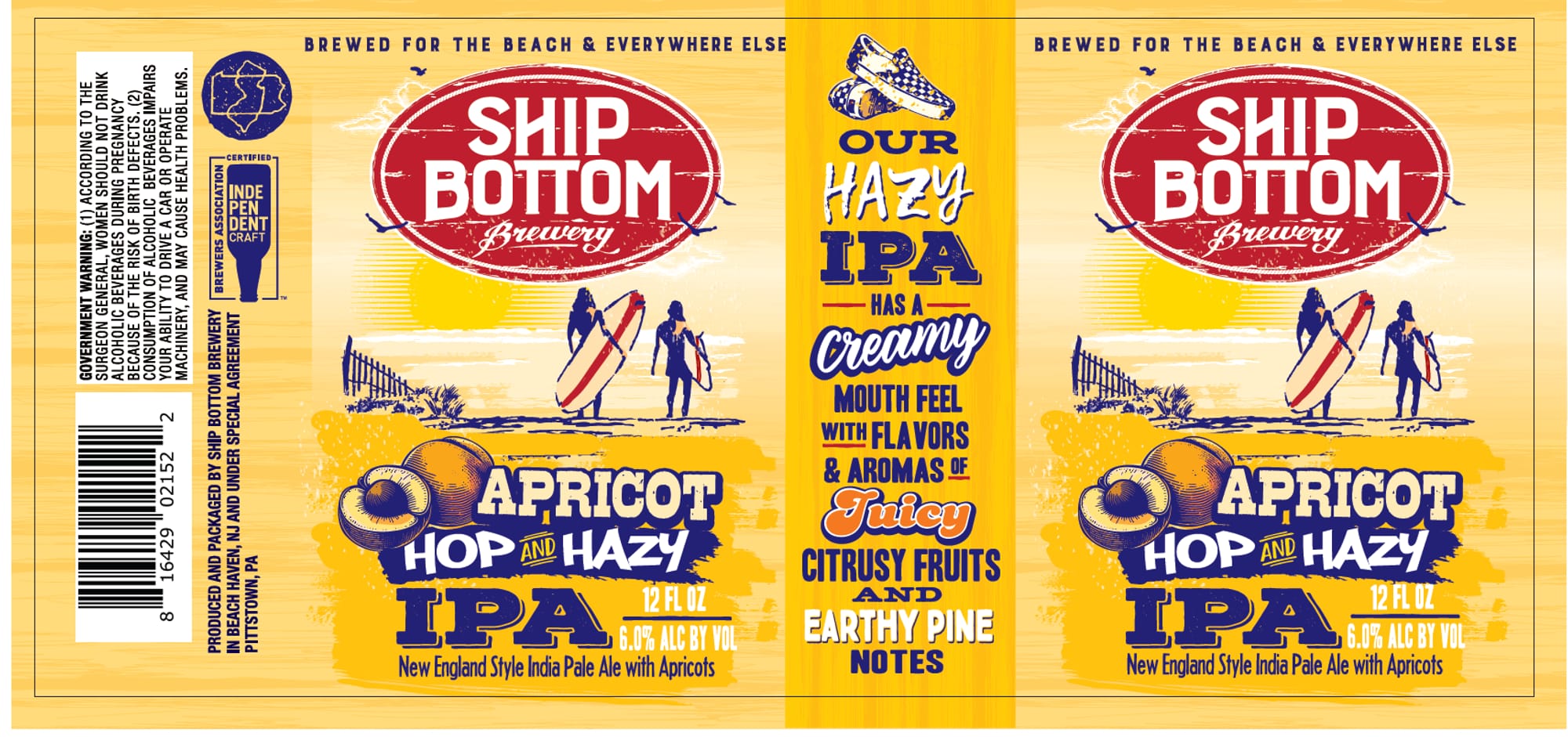 Has a—Creamy Mouth Feel by Ship Bottom Brewery - beer label