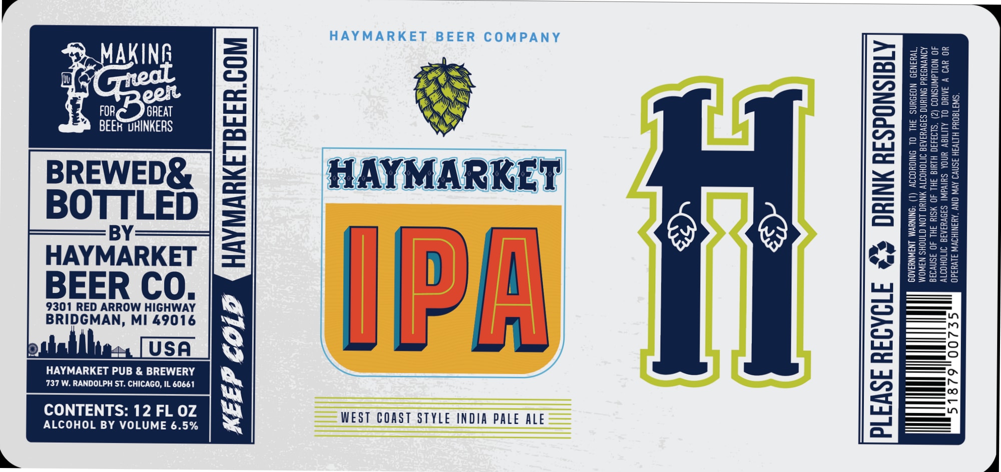 IPA by Haymarket Beer Company - beer label