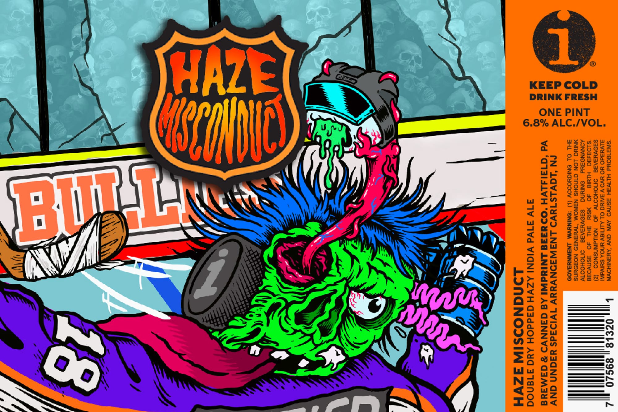 Haze Misconduct by Imprint Beer Co. - beer label
