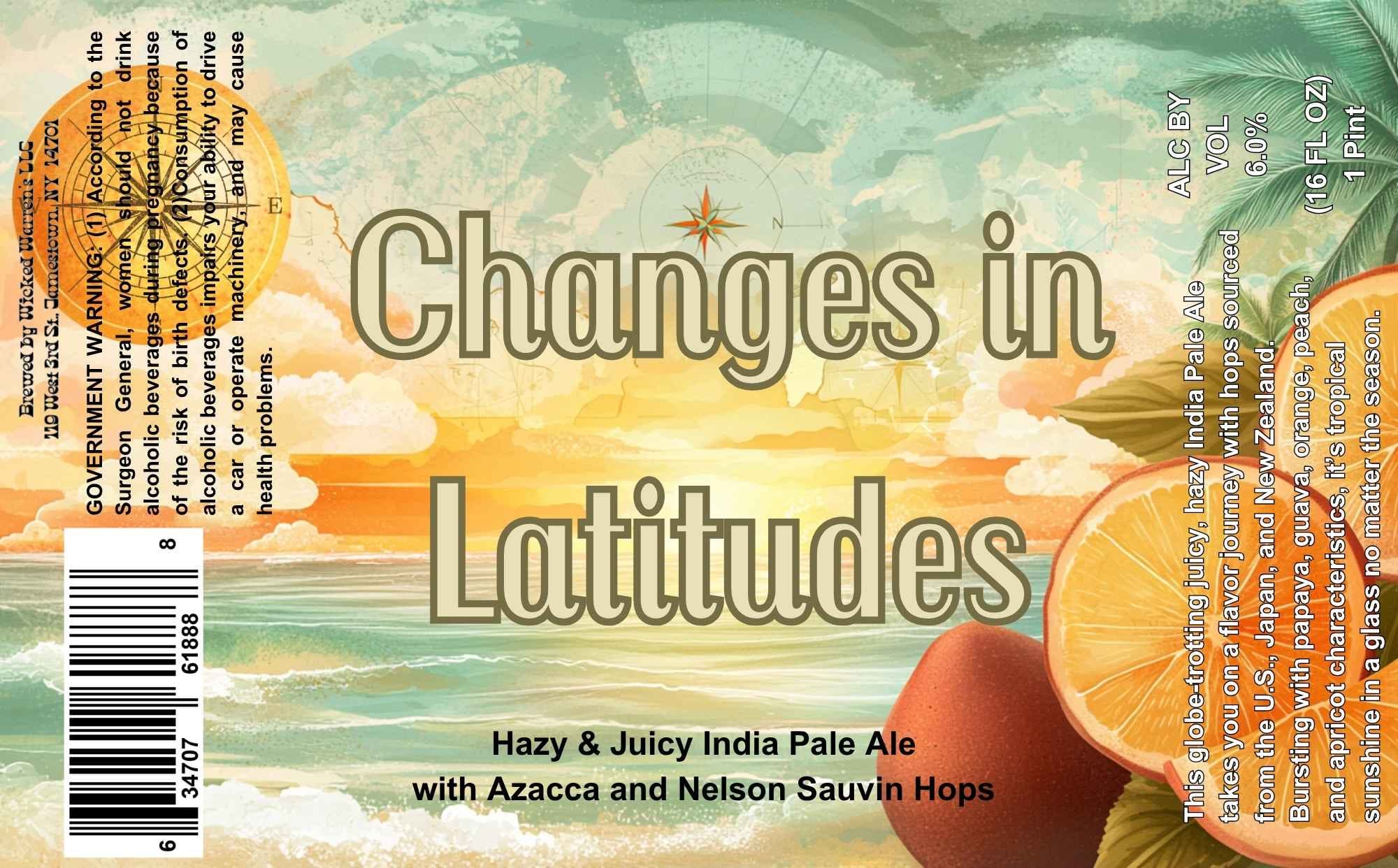 Changes in Latitudes by Wicked Weed Brewing - beer label
