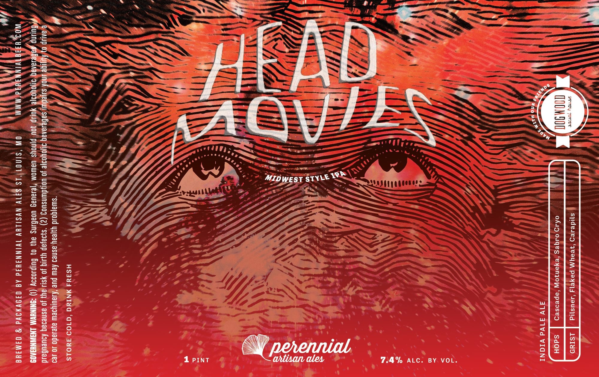 Head High Movies by Perennial Artisan Ales - beer label