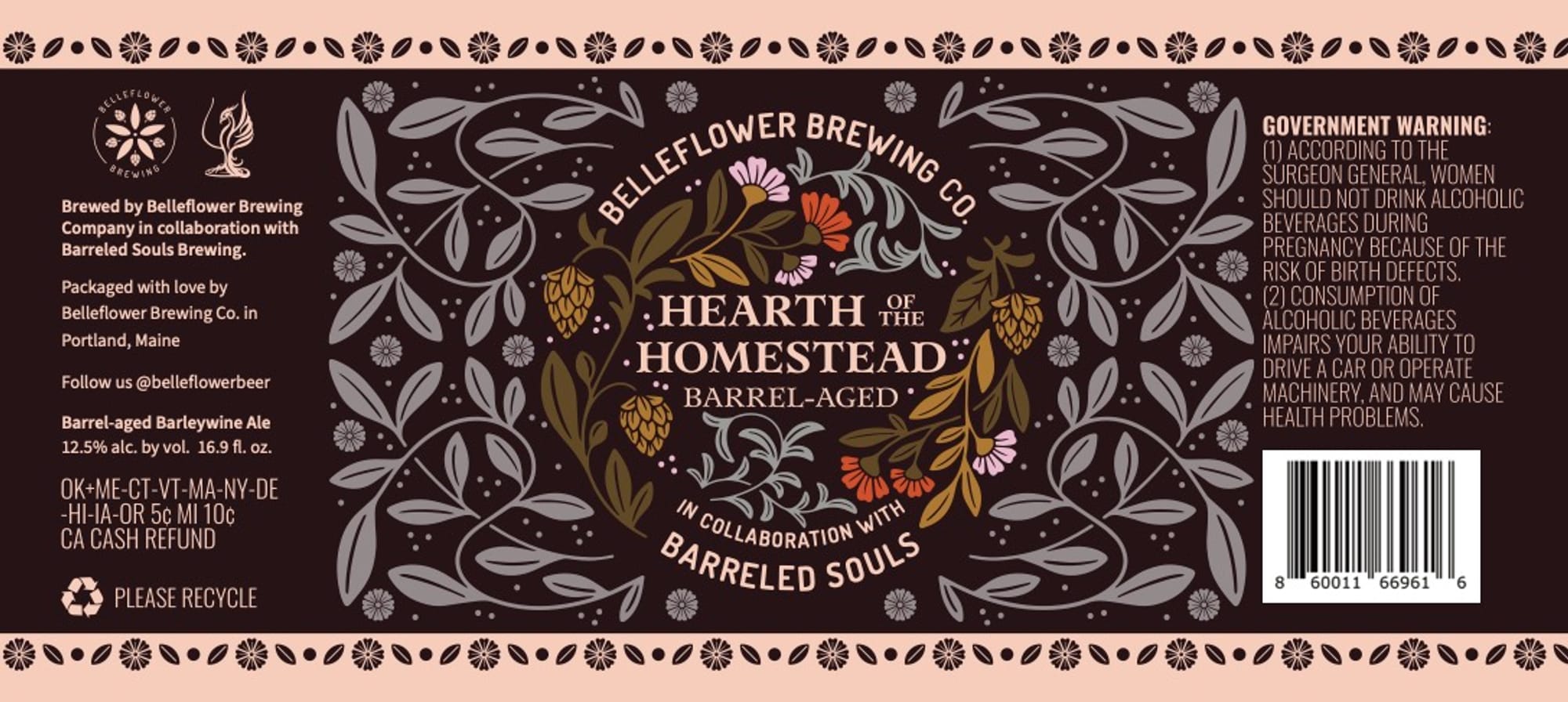Hearth of the Homestead by Belleflower Brewing Co. - beer label