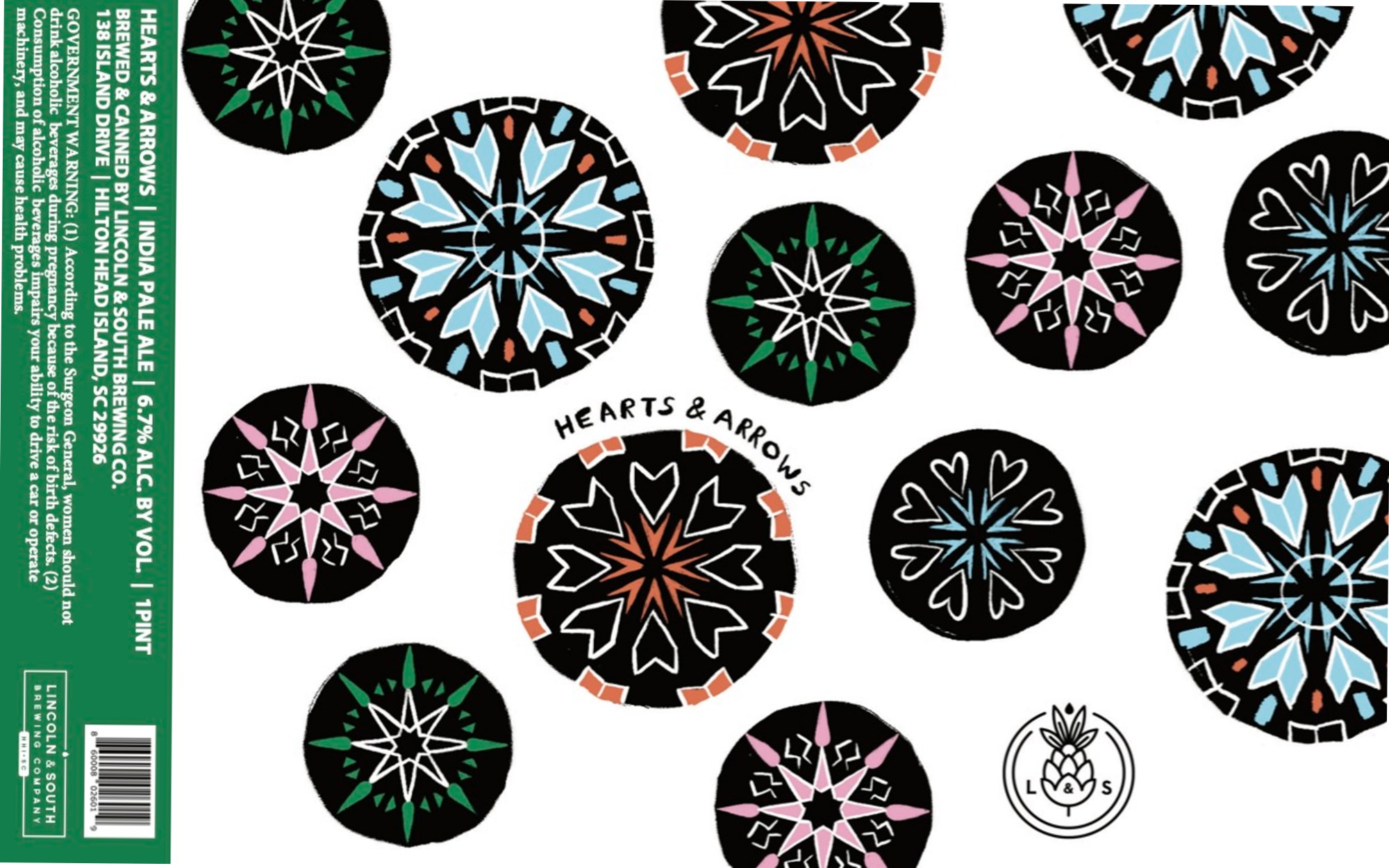 Hearts & Arrows by Lincoln & South Brewing Co. - beer label