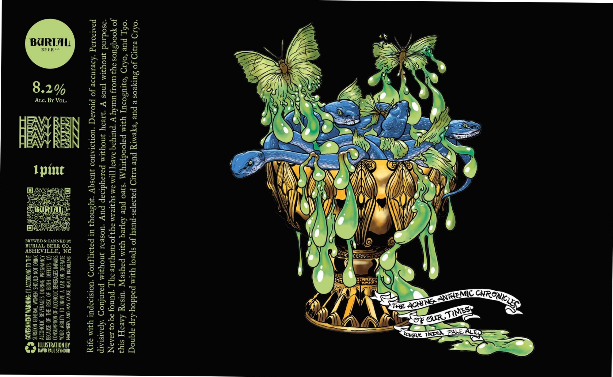 Heaven Resin by Burial Beer Co. - beer label