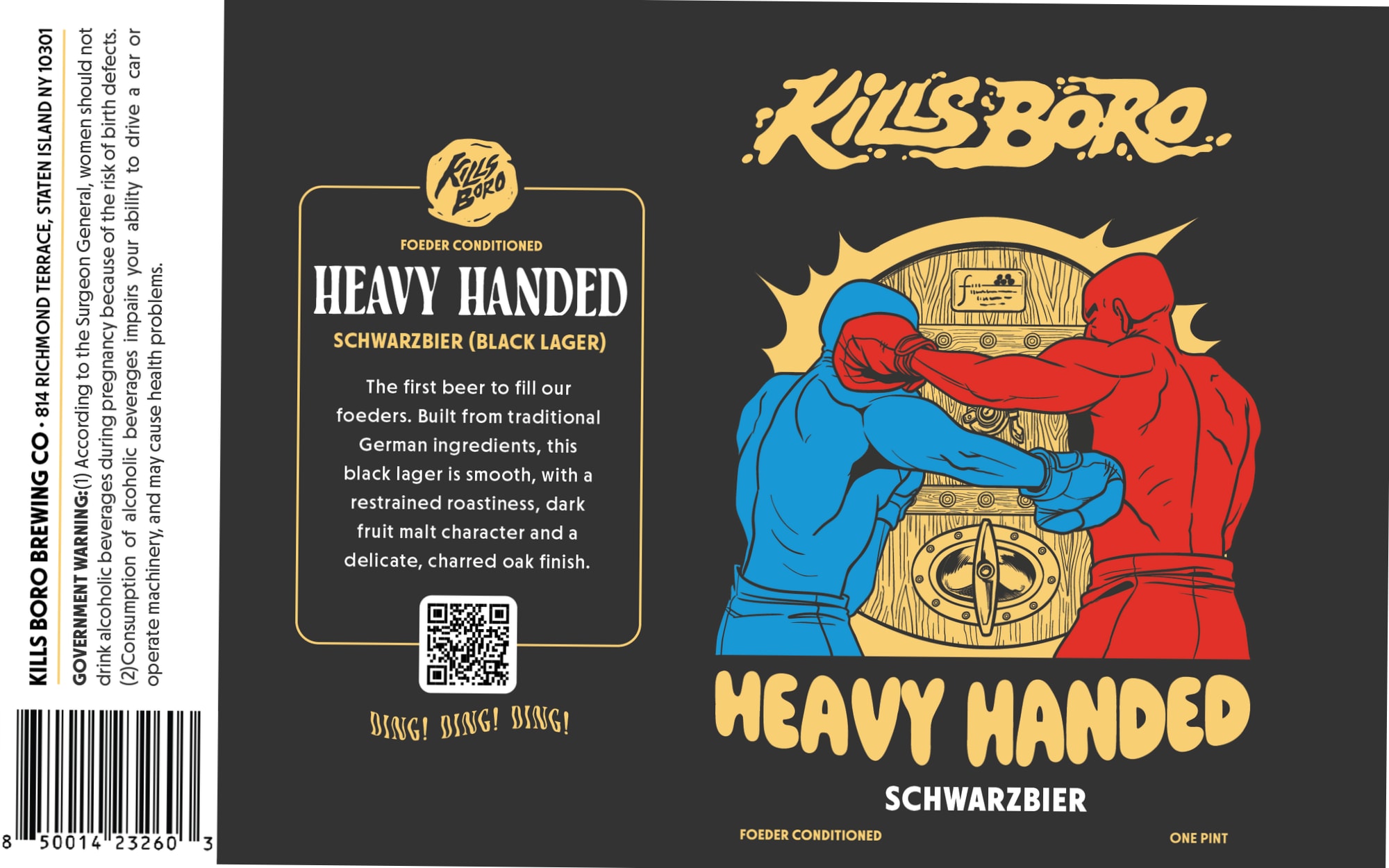 Heavy Handed by Kills Boro Brewing - beer label