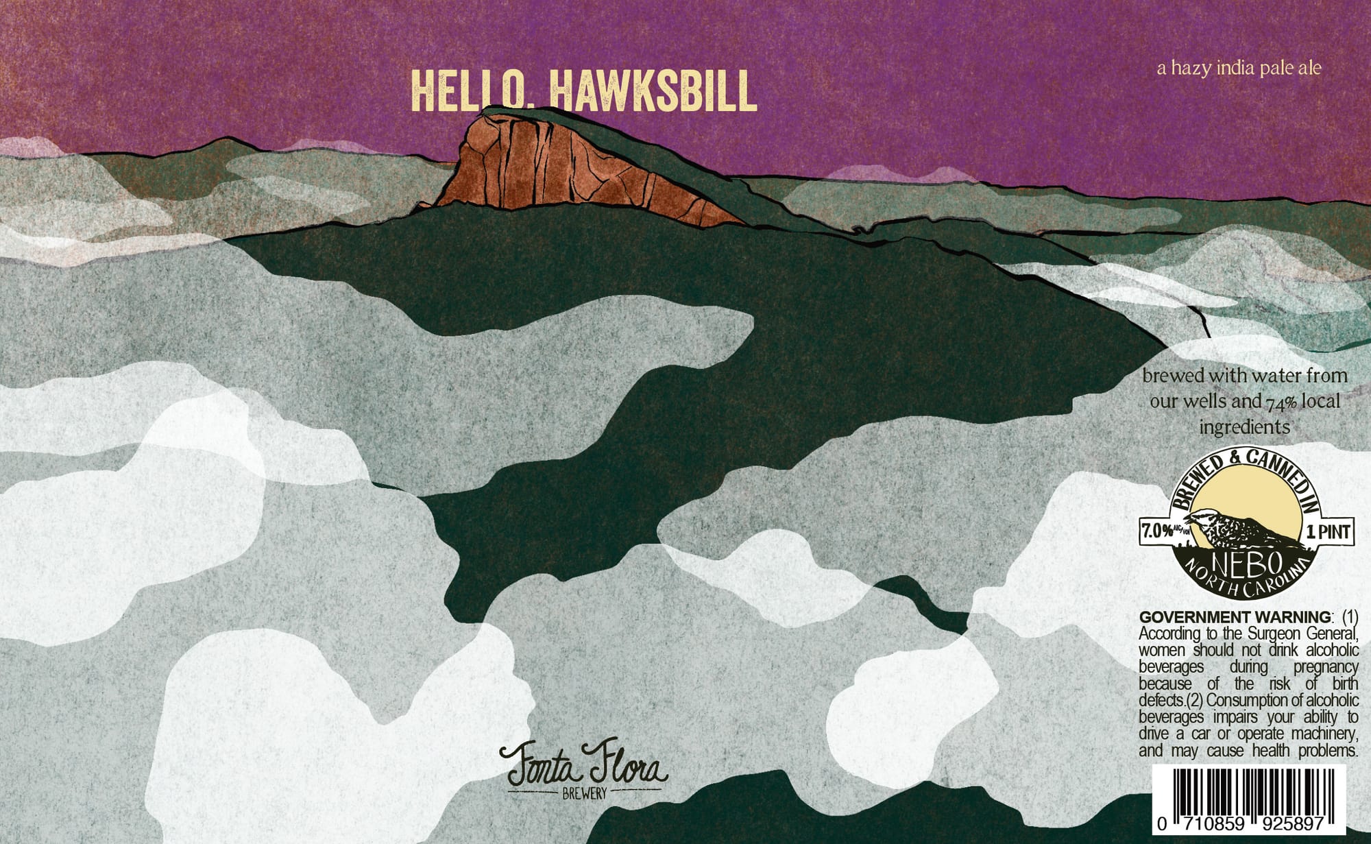 Helio Hawksbill by Fonta Flora Brewery - beer label