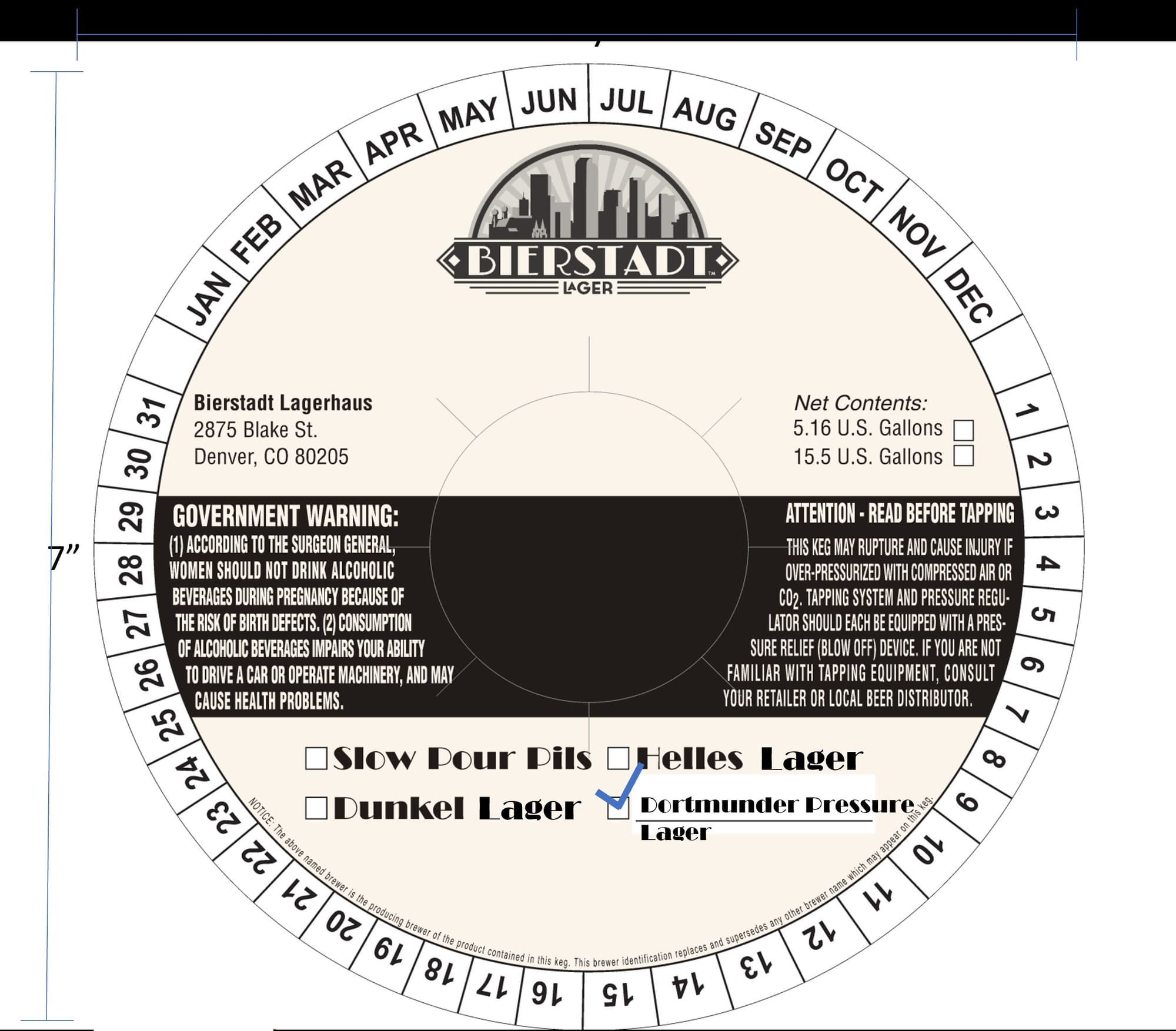 Helles Lager by Bierstadi Lagerhaus - beer label