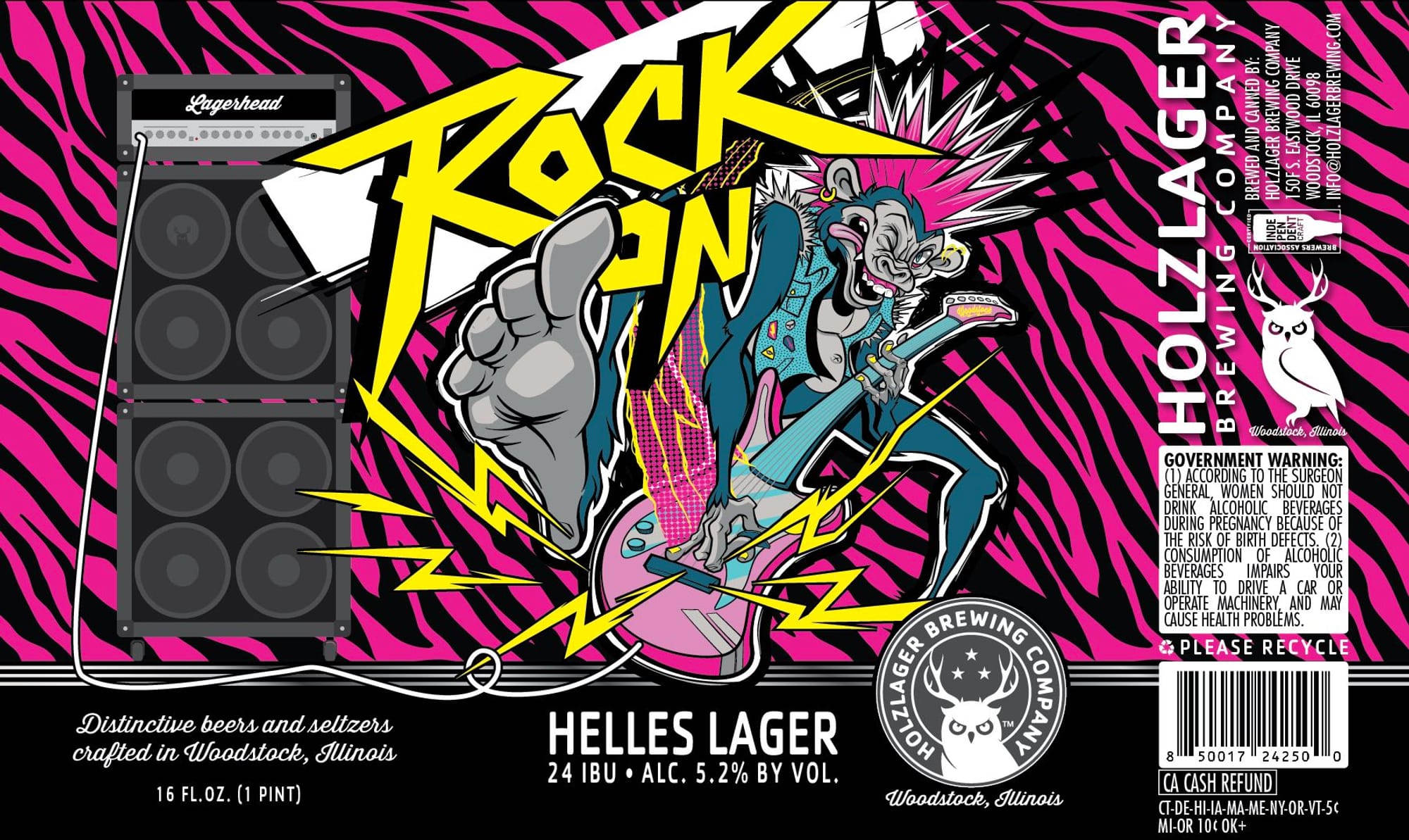 Helles Lager by Holzlager Brewing Company - beer label