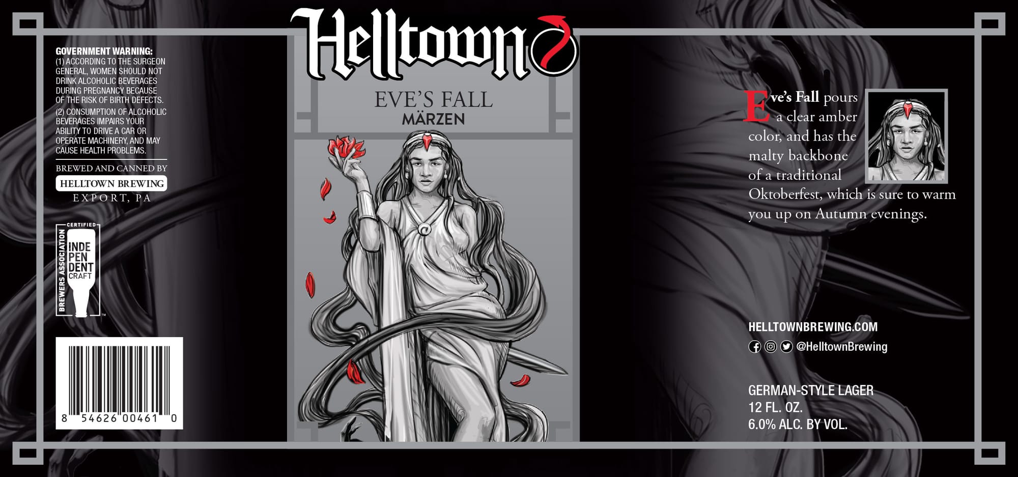 Eve's Fall by Helltown Brewing - beer label