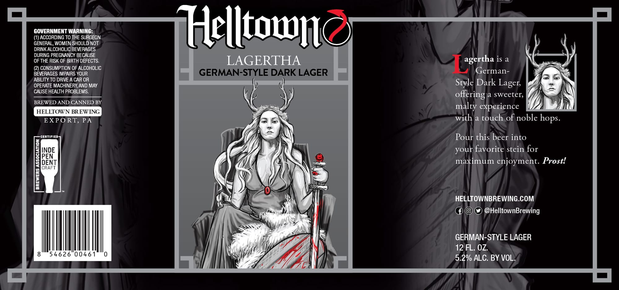 Lagertha by Helltown Brewing - beer label