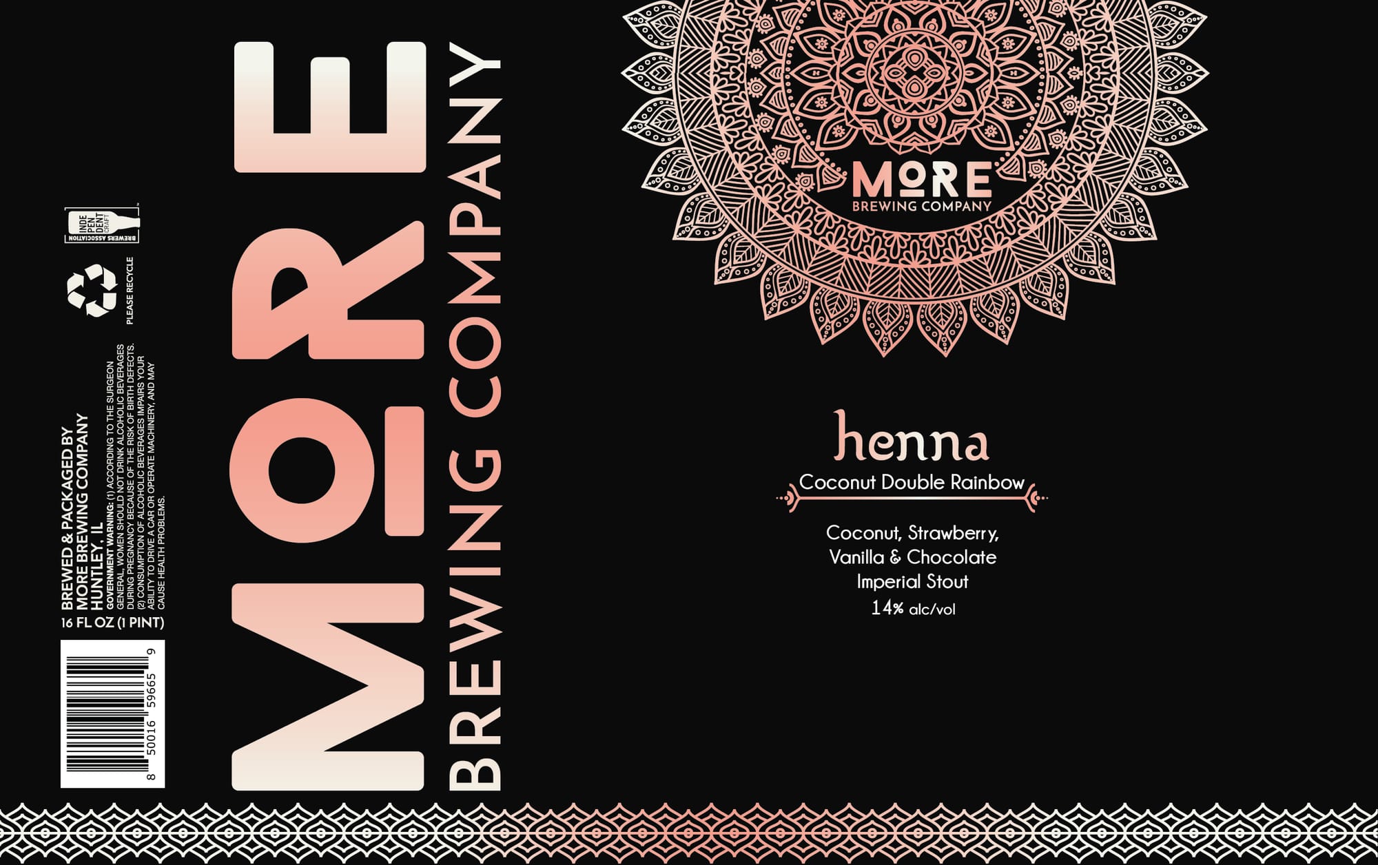 Henna by More Brewing Company - beer label