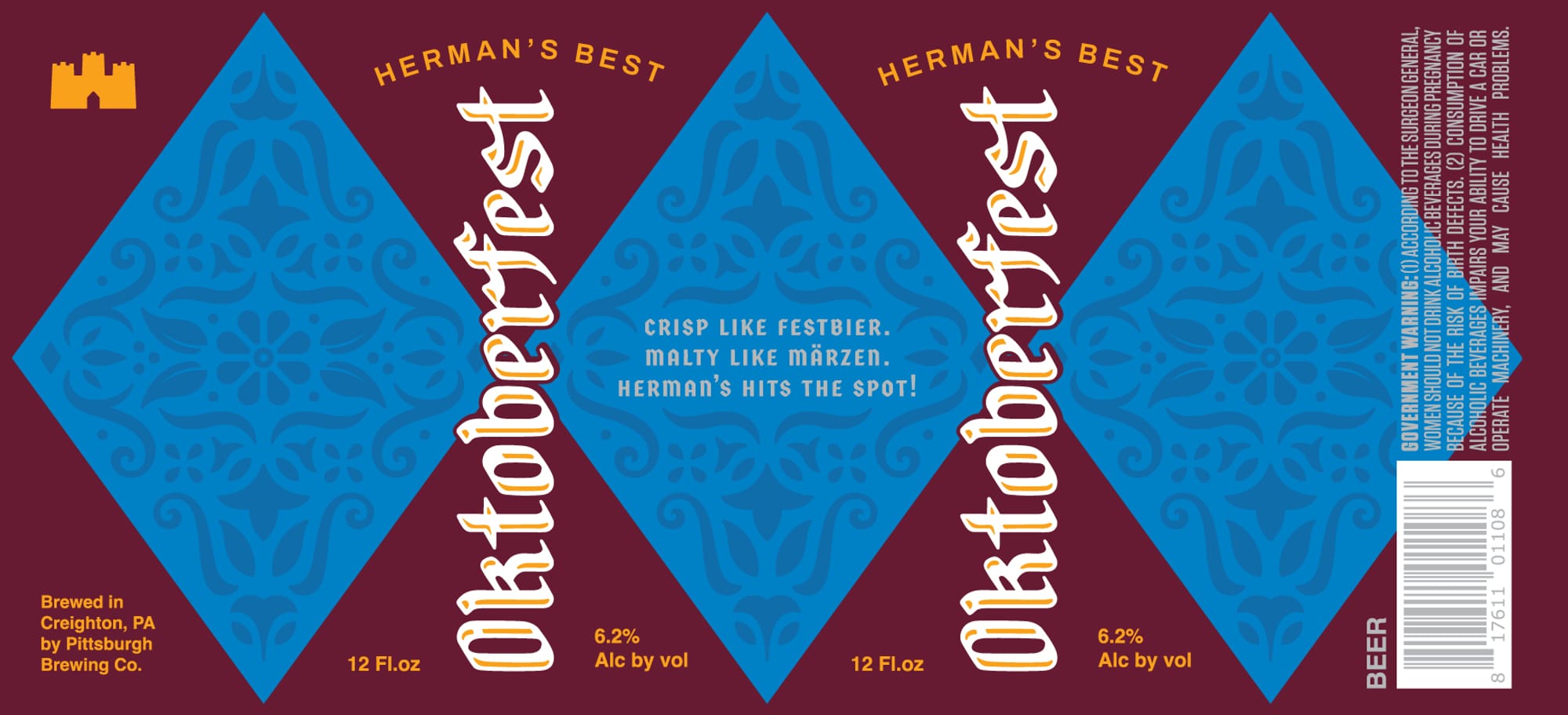 Hermanfest by Pittsburgh Brewing Co. - beer label