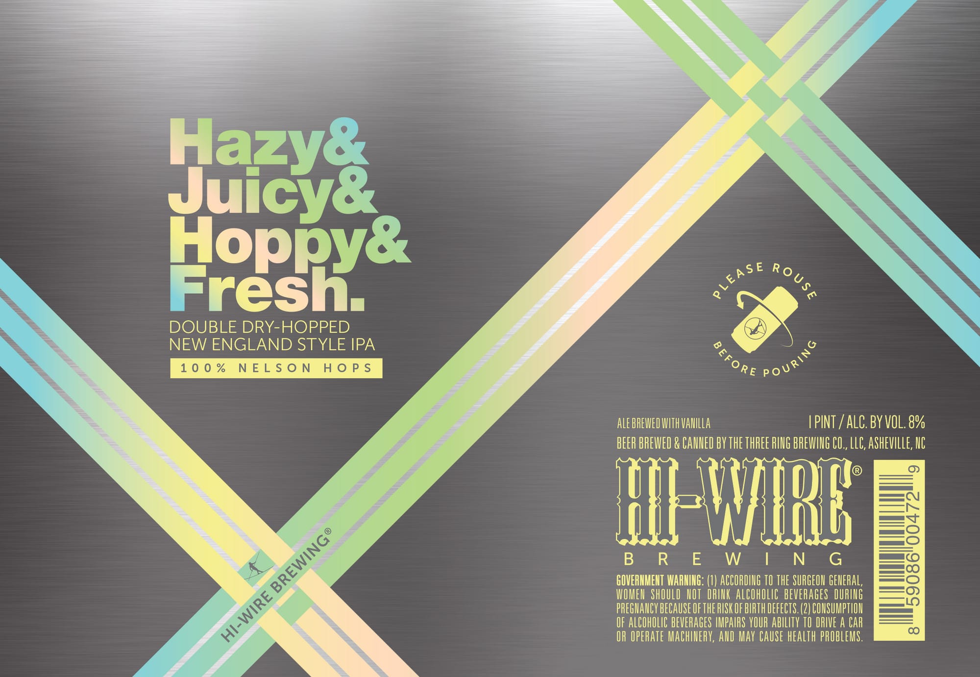 Hi-Wire IPA by Hi-Wire Brewing - beer label