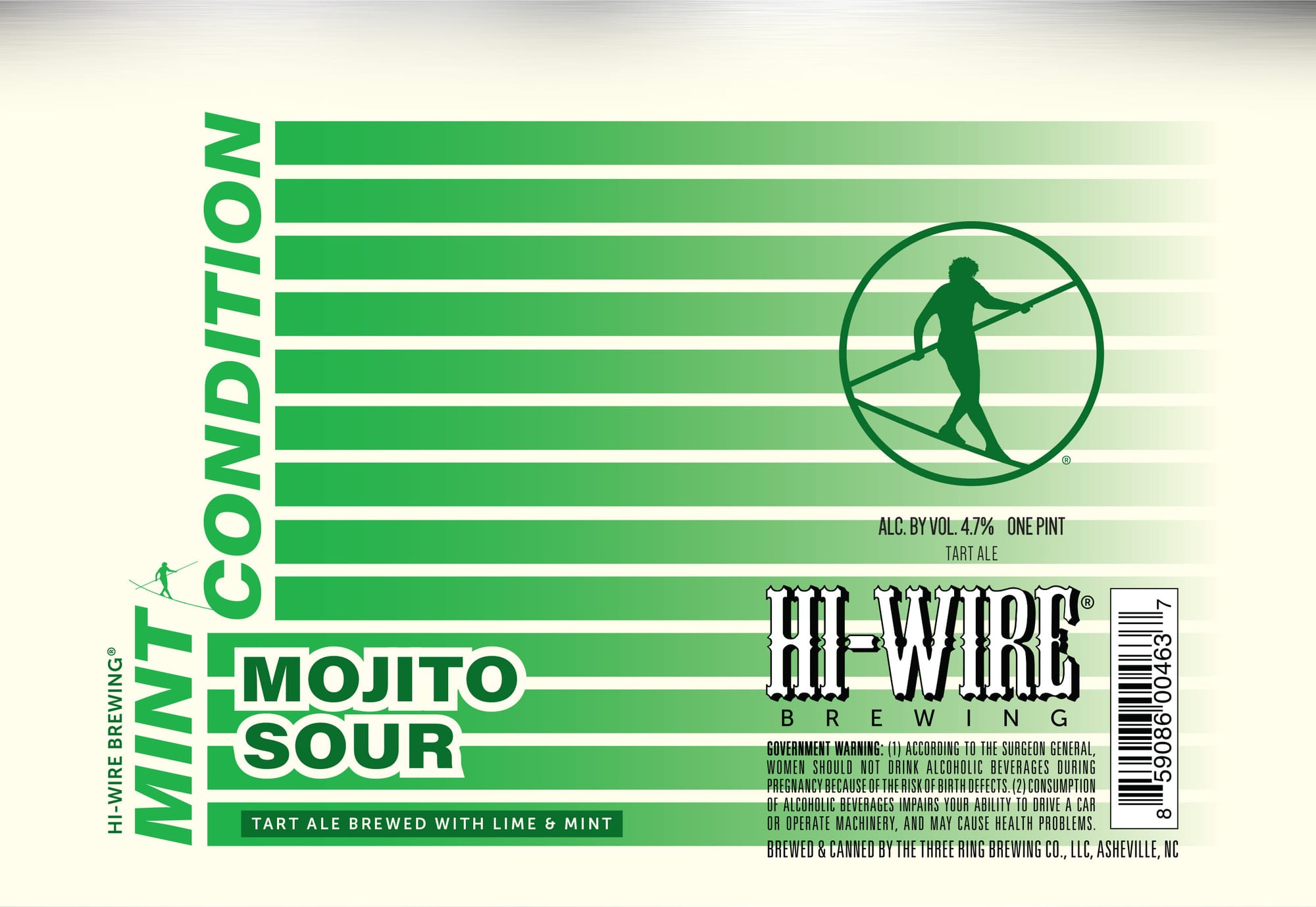 Mojito Sour by Hi-Wire Brewing - beer label