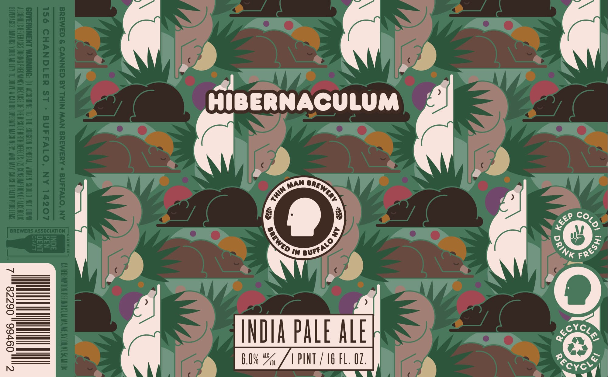 Hibernaculum by Thin Man Brewery - beer label