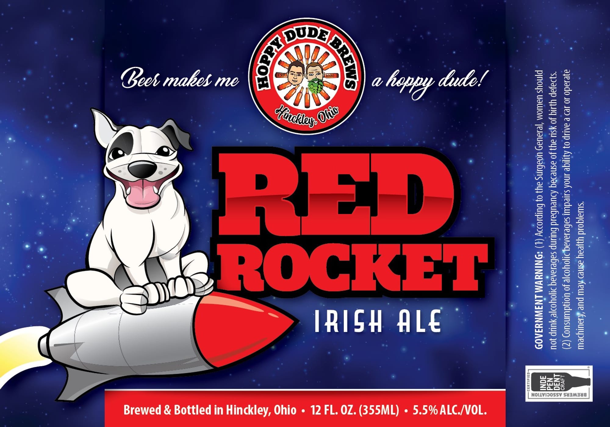 Red Rocket by Hickley Brewing Company - beer label
