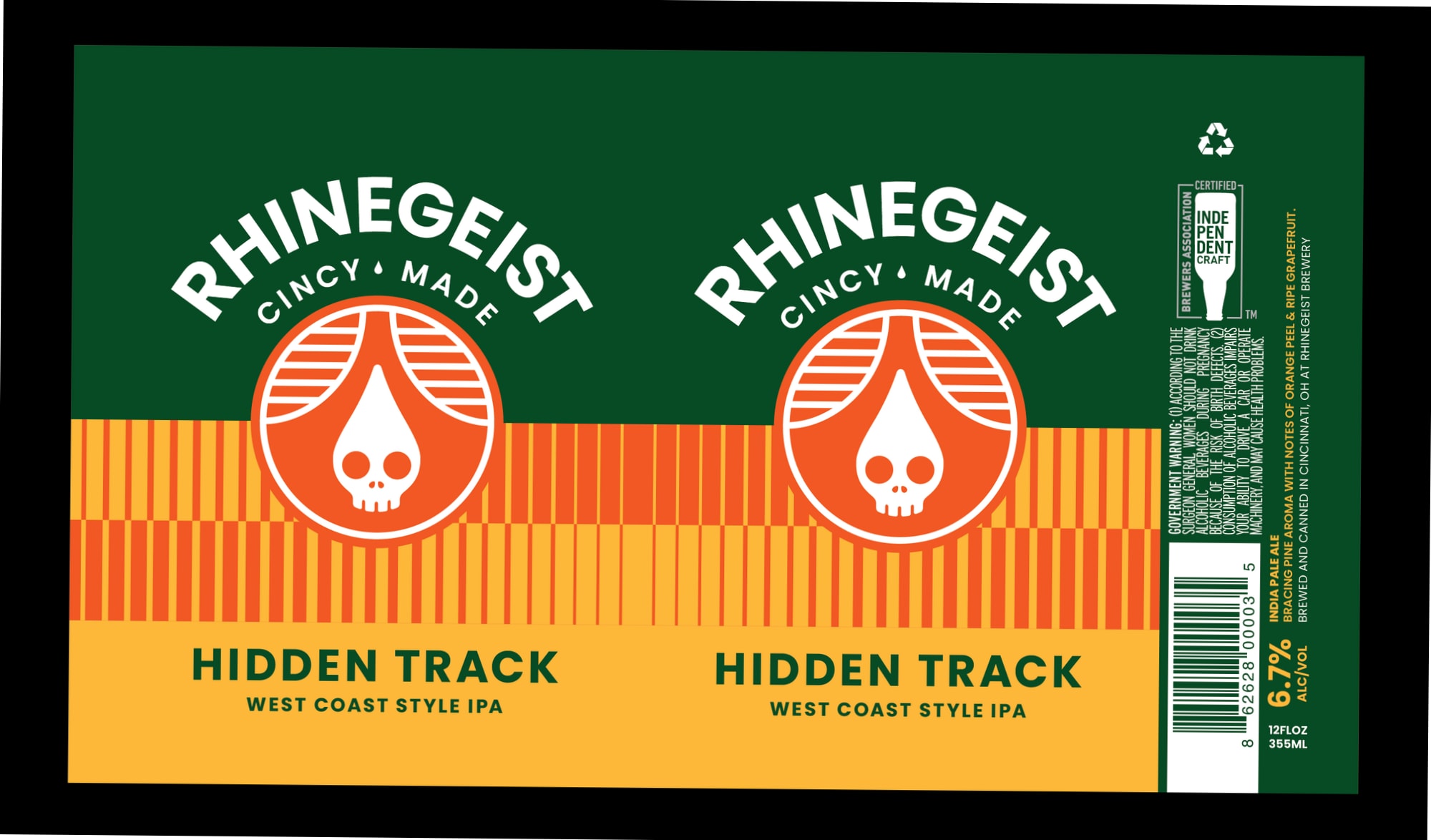 Hidden Track by Rhinegeist - beer label