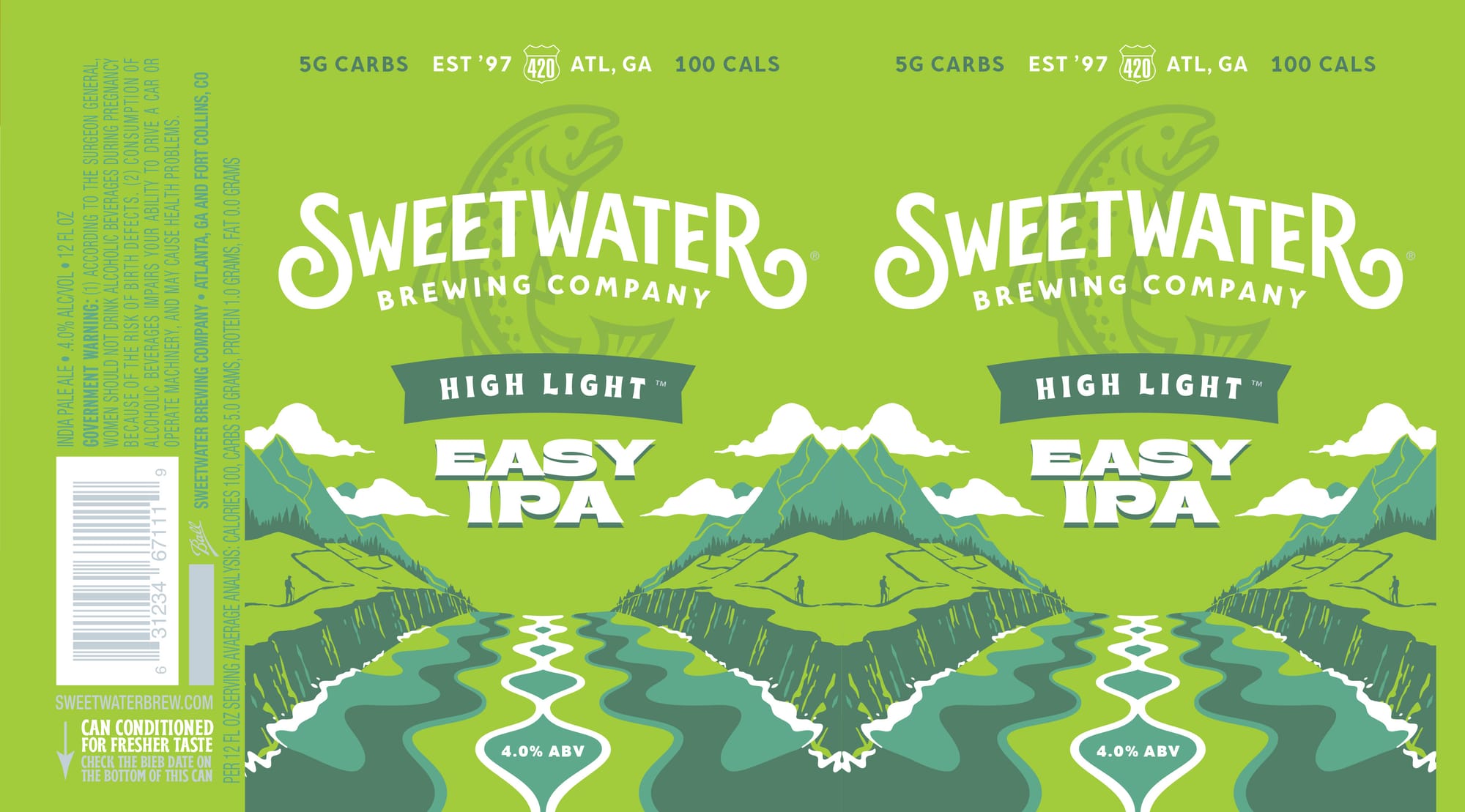High Light Easy IPA by Sweetwater Brewing Company - beer label