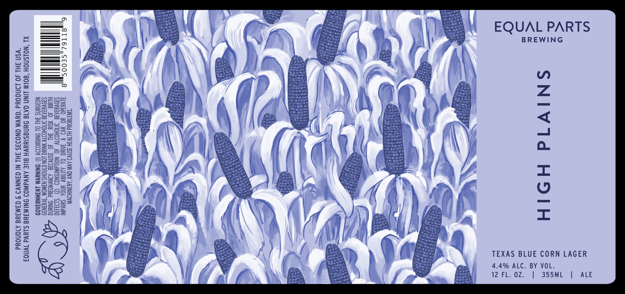 High Plains by Equal Parts Brewing - beer label