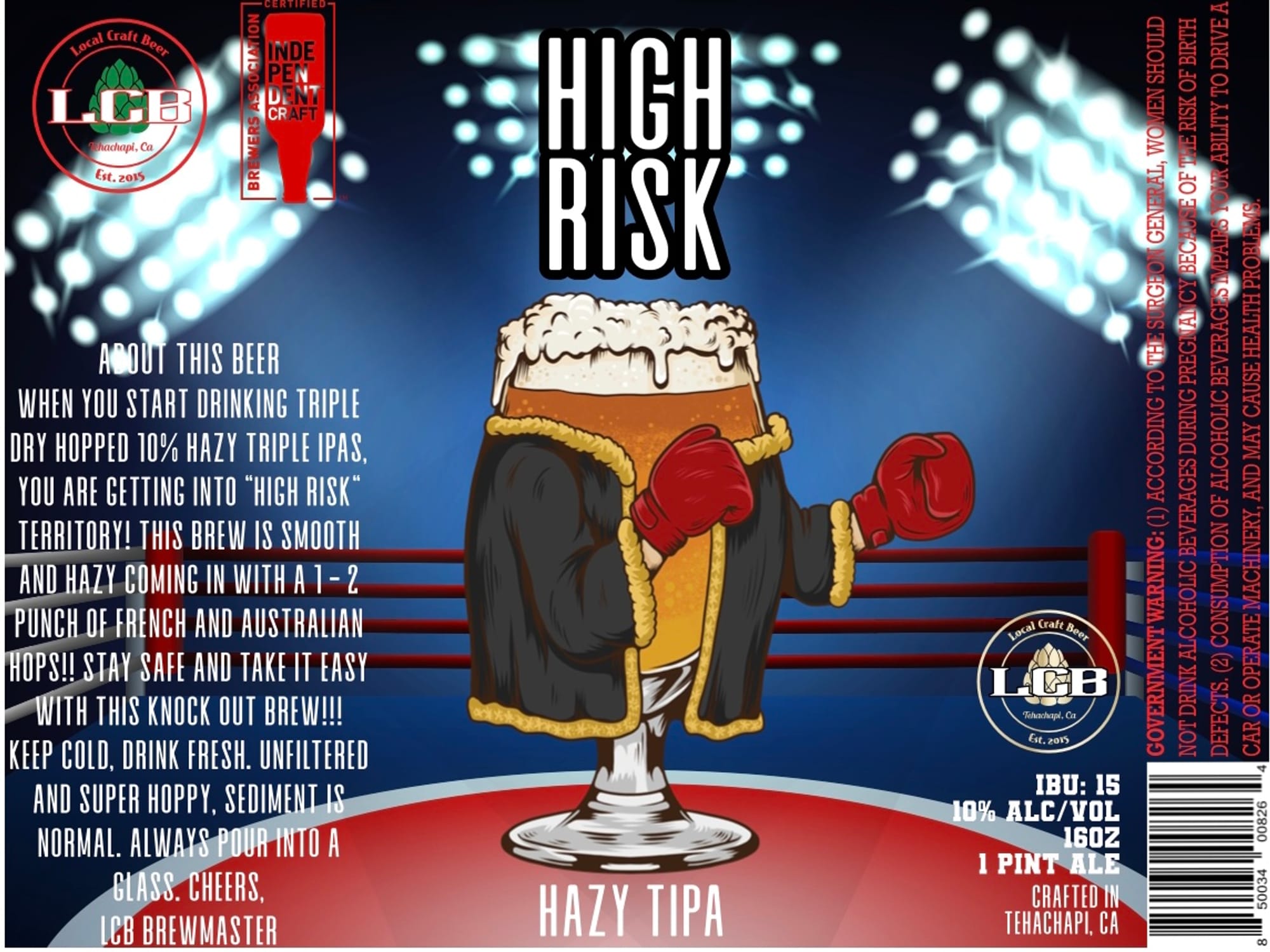 High Risk by Local Craft Beer - beer label