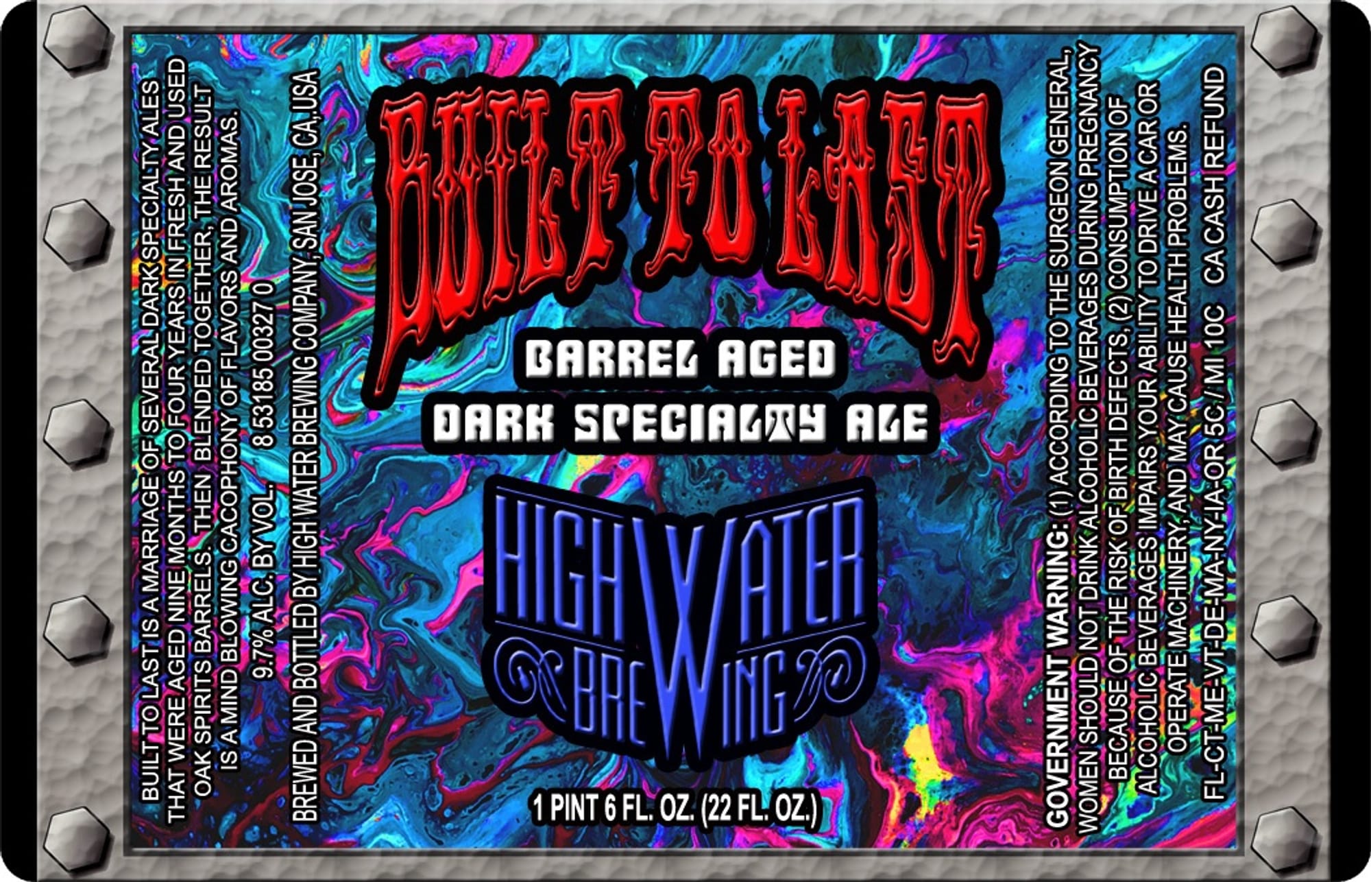 Pulse Patient by High Water Brewing - beer label