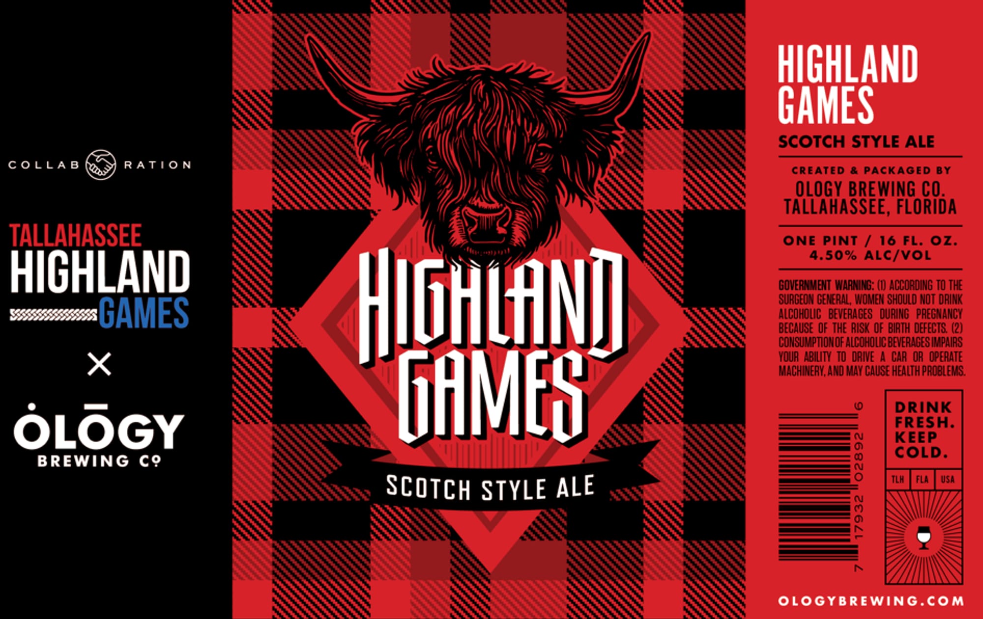 Highland Games by Ology Brewing Co. - beer label