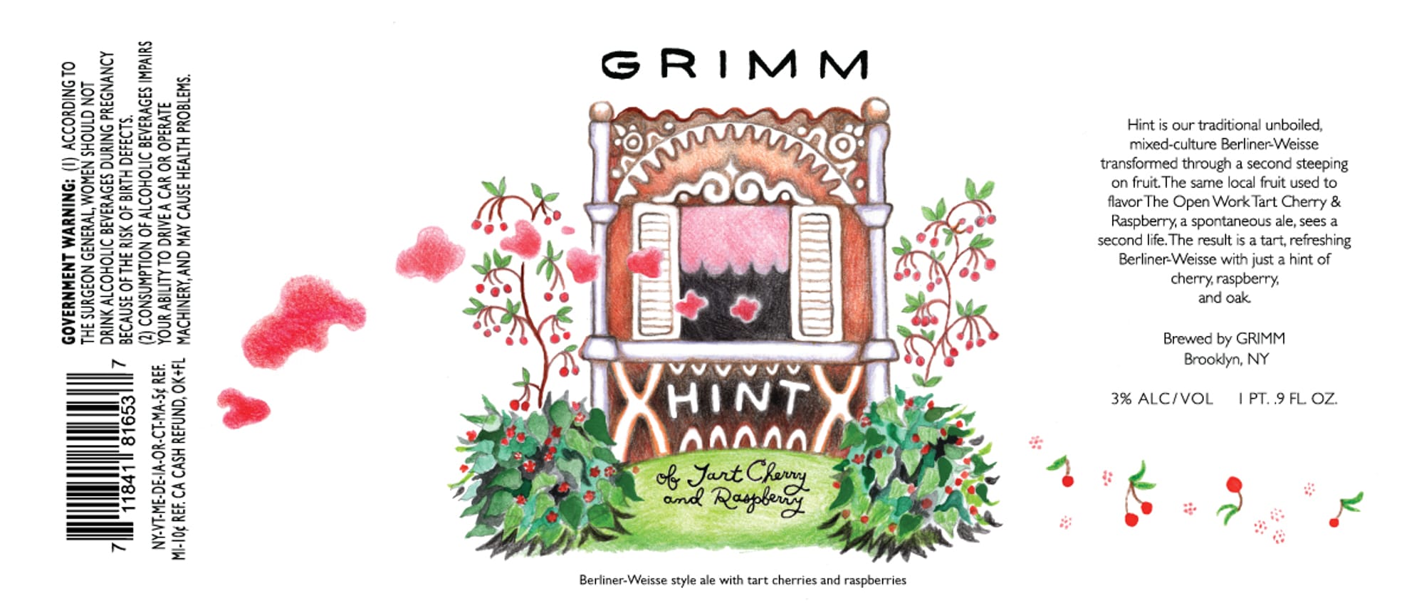 Hinty by GRIMM - beer label