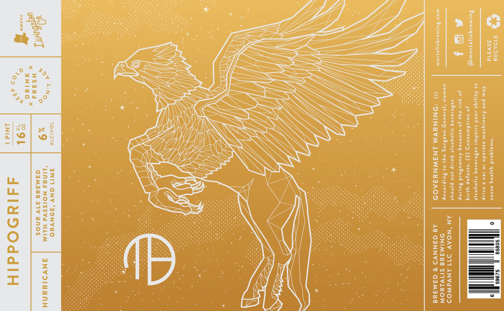 Hippogriff by Mortalis Brewing - beer label