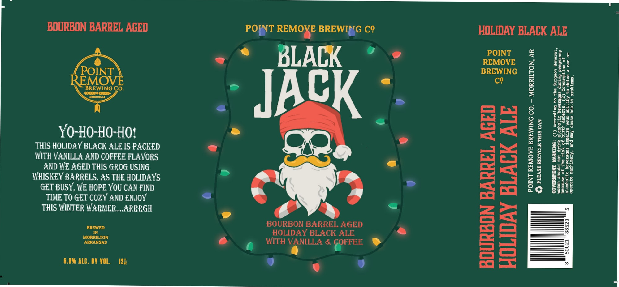 Holiday Black Jack by Point Remove Brewing Co. - beer label