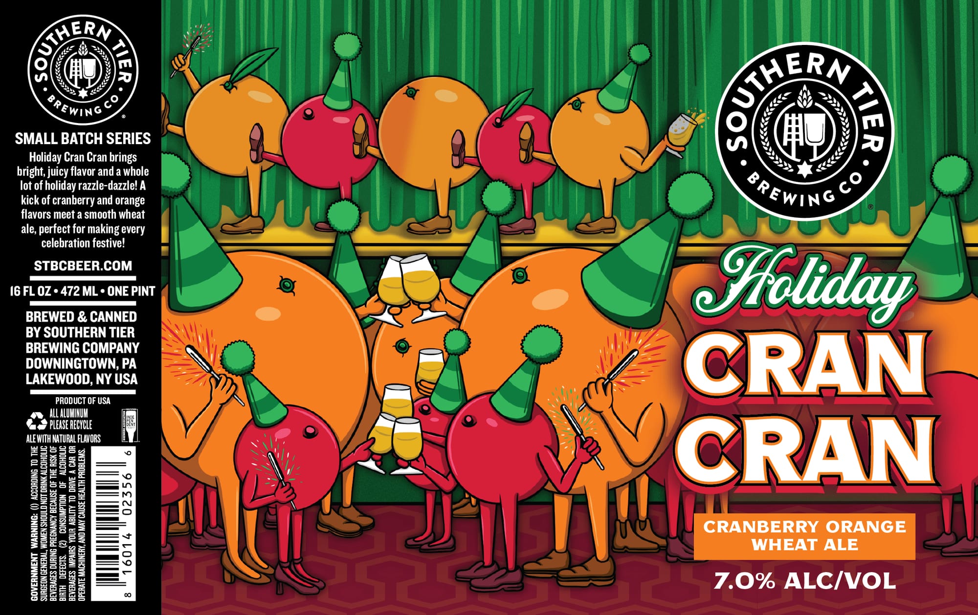 Holiday Cran Cran by Southern Tier Brewing Co. - beer label