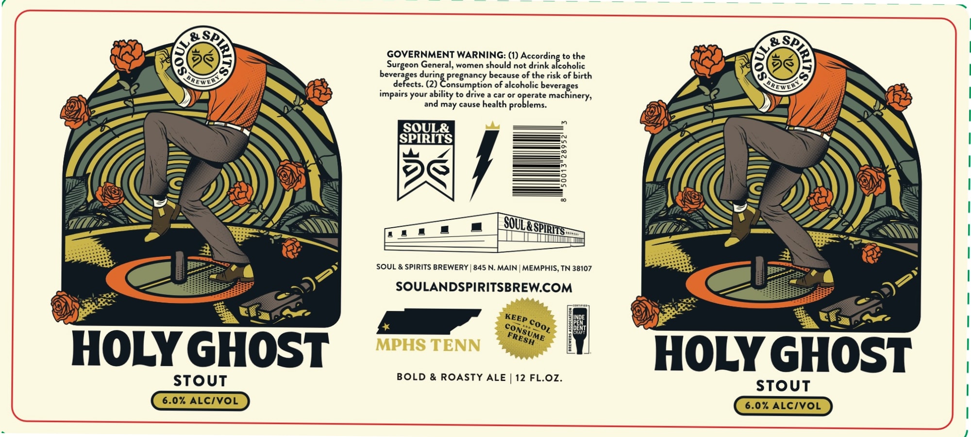 Holy Ghost by Soul & Spirits Brewery - beer label