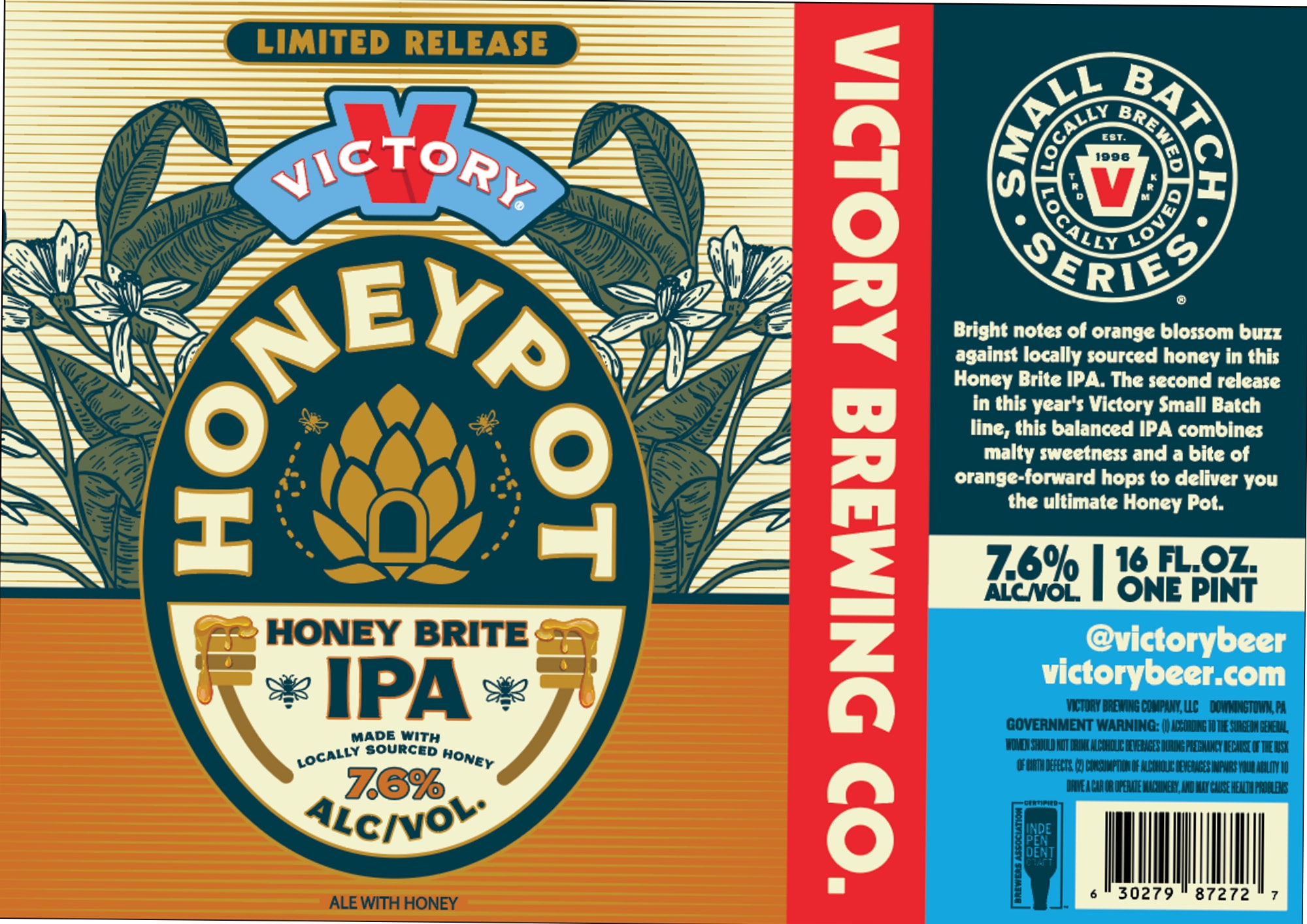 Honey Pot by Victory Brewing Co. - beer label