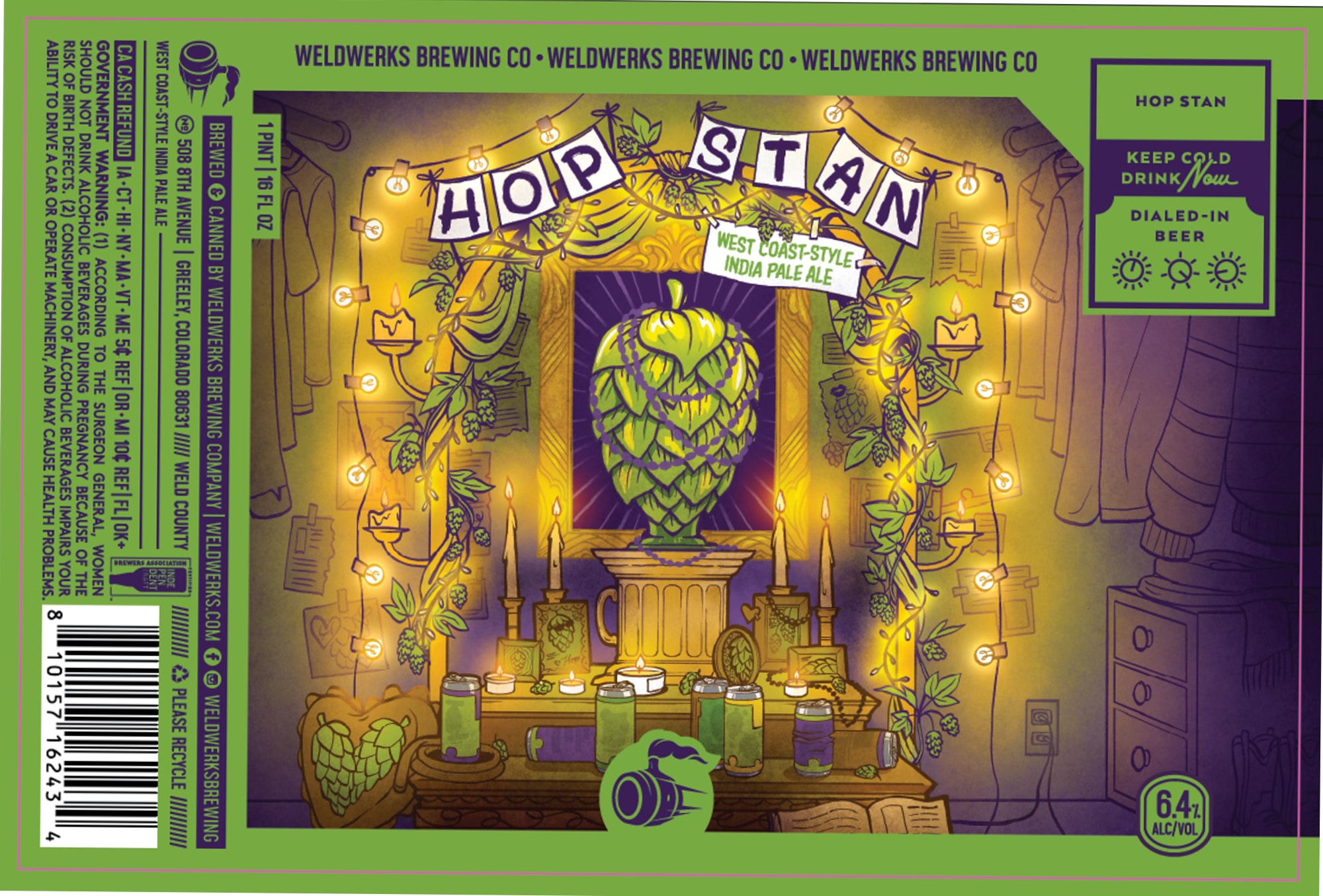 Hop Stan by WeldWerks Brewing - beer label