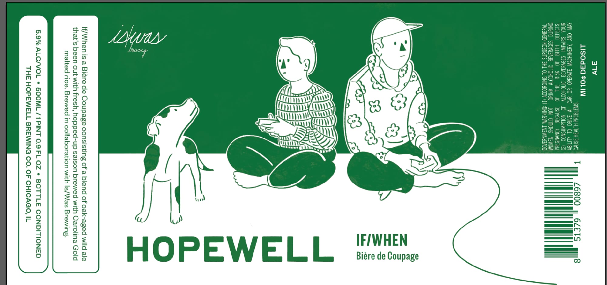If/When by Hopewell Brewing Co. - beer label