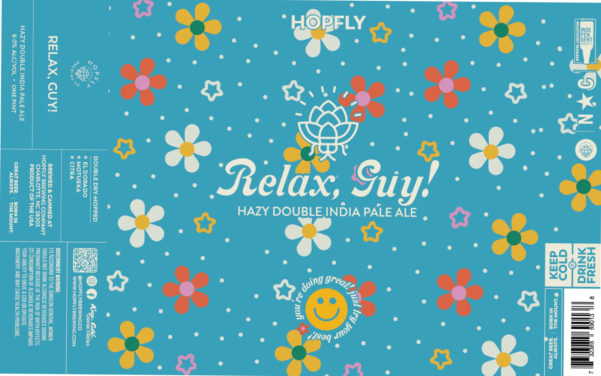Relax, Guy by Hopfly Brewing Co. - beer label