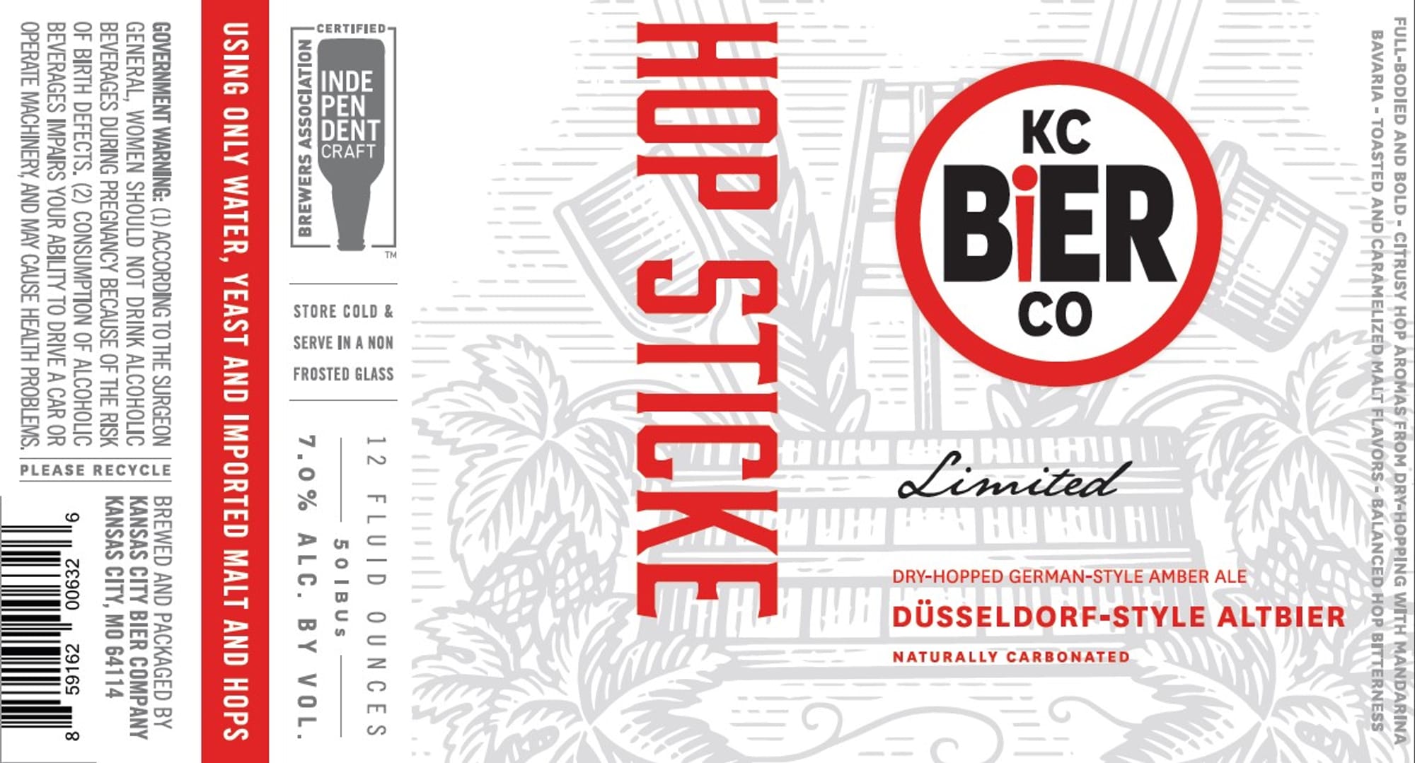 HopStalk by Boulevard Brewing Company - beer label