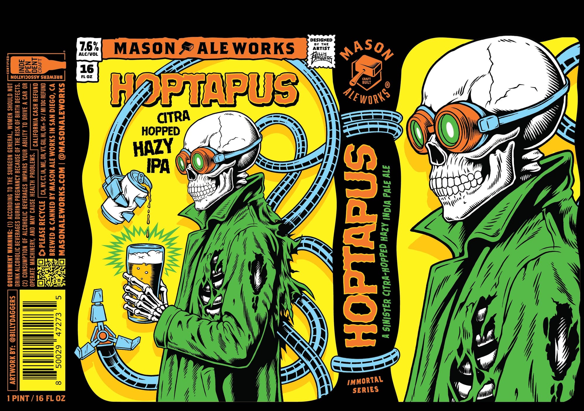 HopTapus by Mason Ale Works - beer label