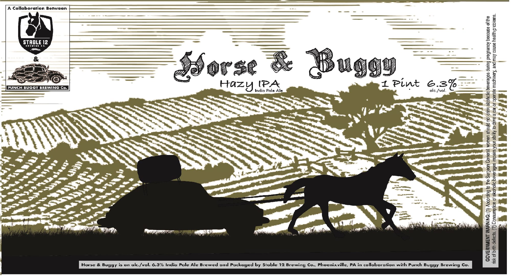 Horse & Buggy by Stable 12 Brewing Co. - beer label